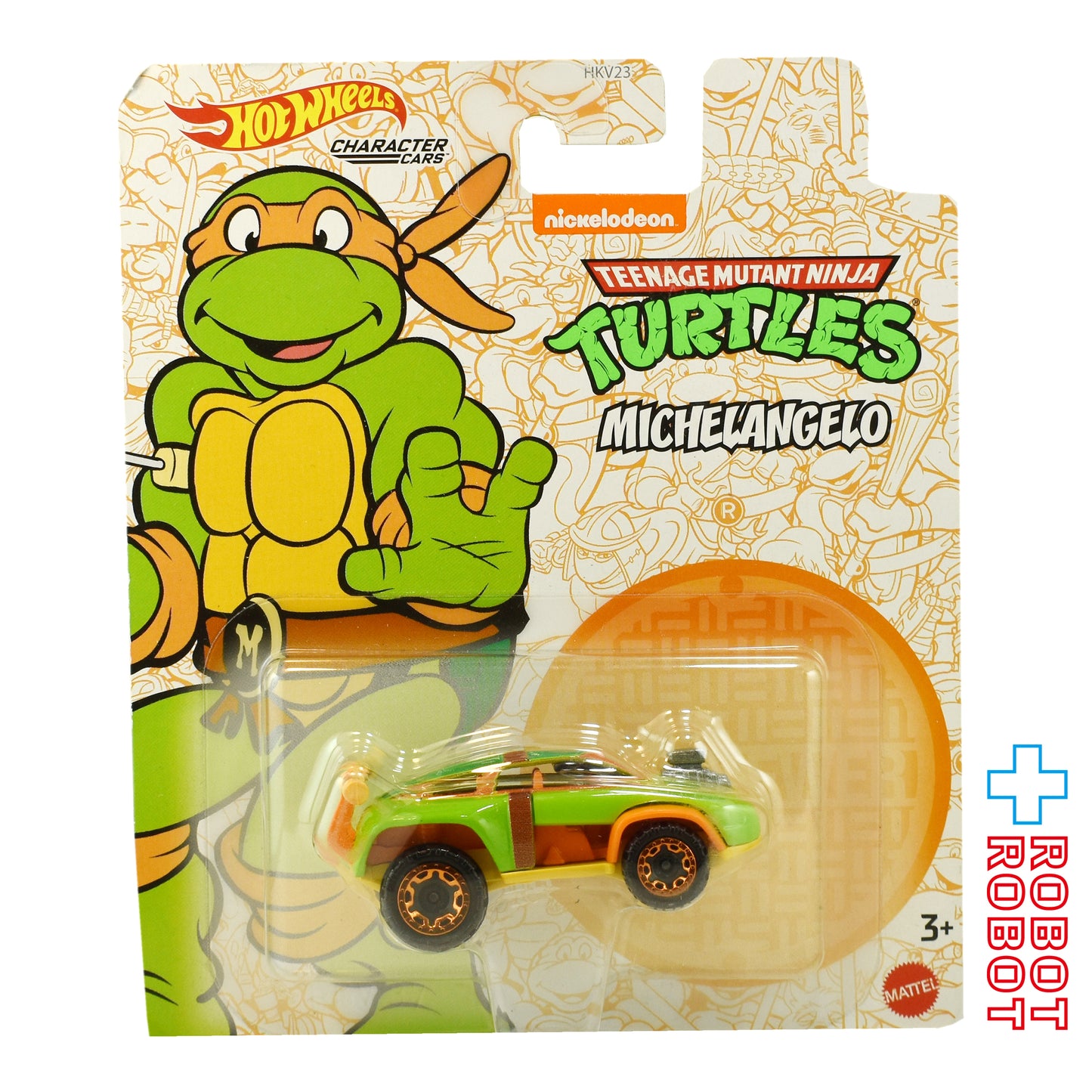 ホットウィール キャラクターカーズ 2022 TMNT ミュータント・タートルズ ミケランジェロ ダイキャスト ミニカー 未開封