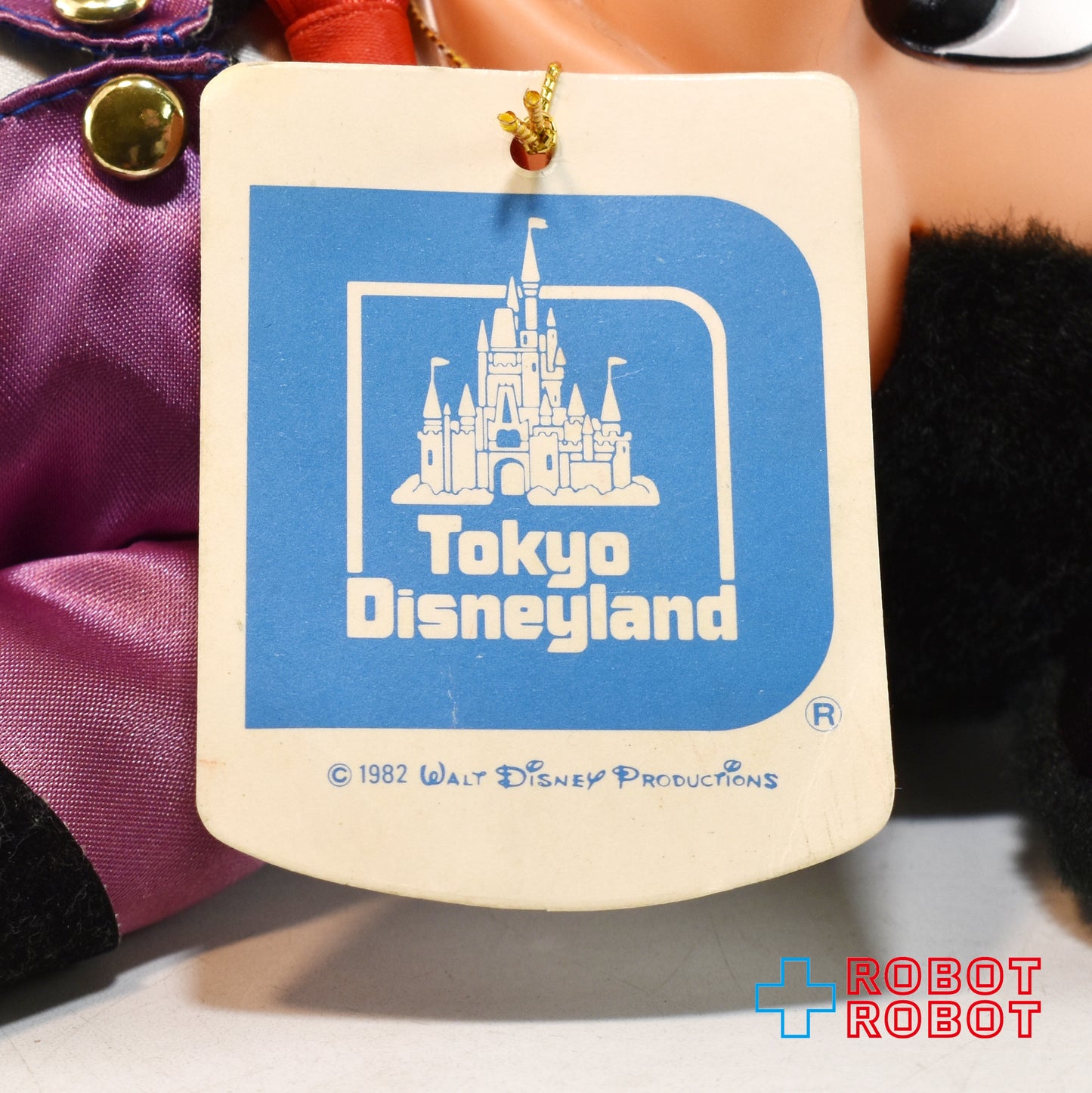 ヤングエポック TDL 東京ディズニーランド ミッキーマウス 紫タキシード ソフビ顔 ぬいぐるみ 紙タグ付き