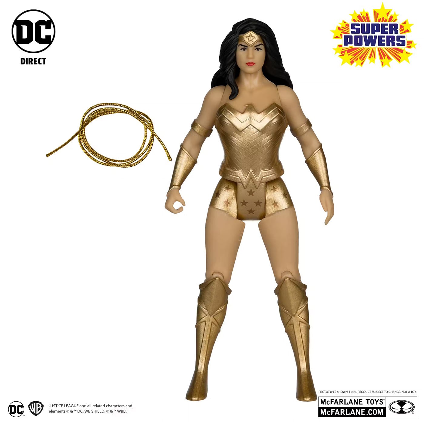 マクファーレン・トイズ DCダイレクト DCスーパーパワーズ #44 ワンダーウーマン (ゴールド・エディション) 4インチ アクションフィギュア 国内版 未開封
