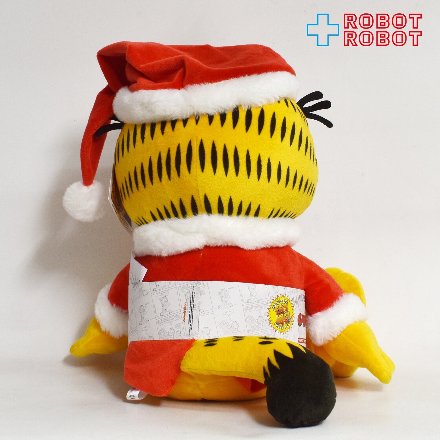 キッドロボット ニコロデオン ガーフィールド サンタ (シェイクアクション付) プラッシュ 紙タグ付き