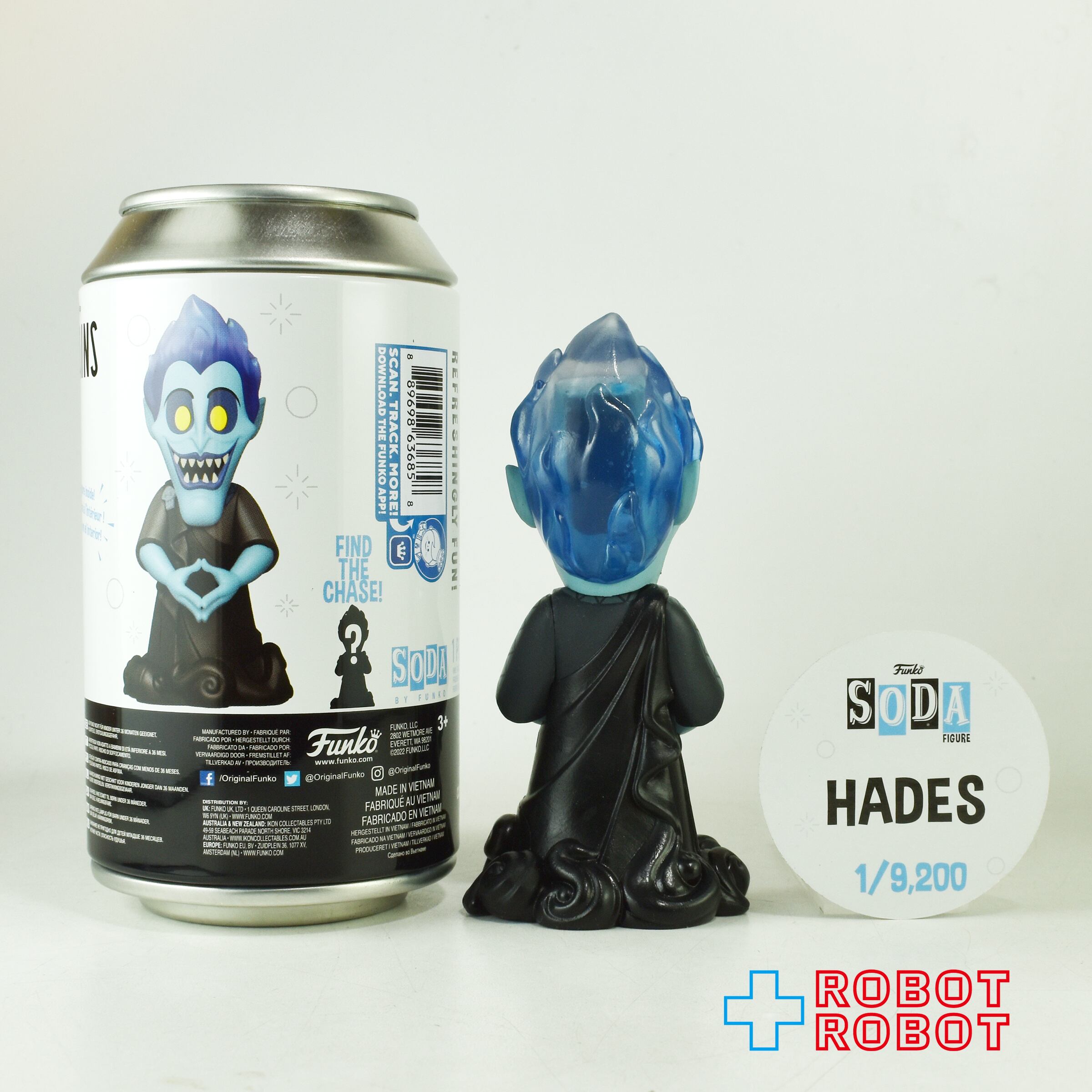 バトル缶バッチ 始皇帝　ハデス　ゼウス　トール　ヘラクレス ファンコ SODA ソーダ缶 ディズニー ヴィランズ ヘラクレス ハデス