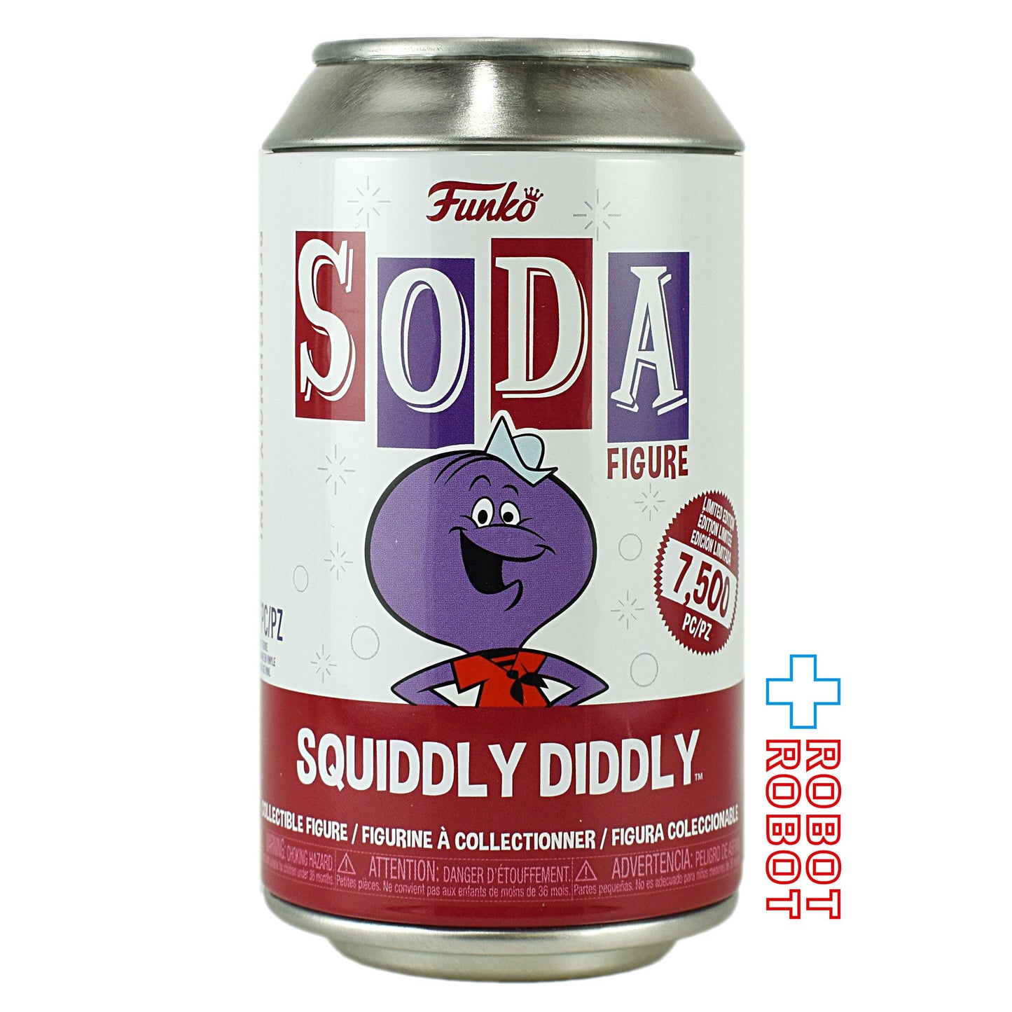 ファンコ SODA ソーダ缶 ハンナ・バーベラ タコのロクちゃん スクイッドリィディドリィ ビニールフィギュア 缶入り