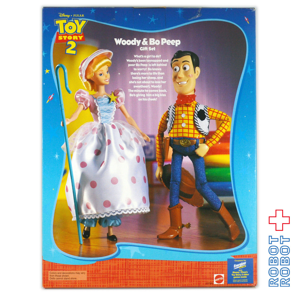 mattel トイストーリー2版　ウッディ&ボーピープ　新品未開封 マテル社 トイ・ストーリー2 ウッディ＆ボー・ピープ ギフトセット 箱