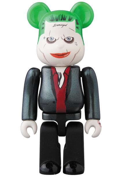 メディコム ベアブリック BE@RBRICK 100% [シリーズ 32] VILLAIN スーサイドスクワッド ジョーカー 内袋未開封 カード有り 箱無し ♦︎４号店商品