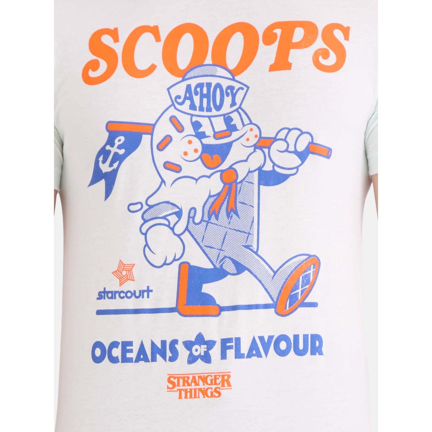 ストレンジャー・シングス SCOOPS AHOY スクープス・アホイ OCEANS OF FLAVOUR グラフィック Tシャツ