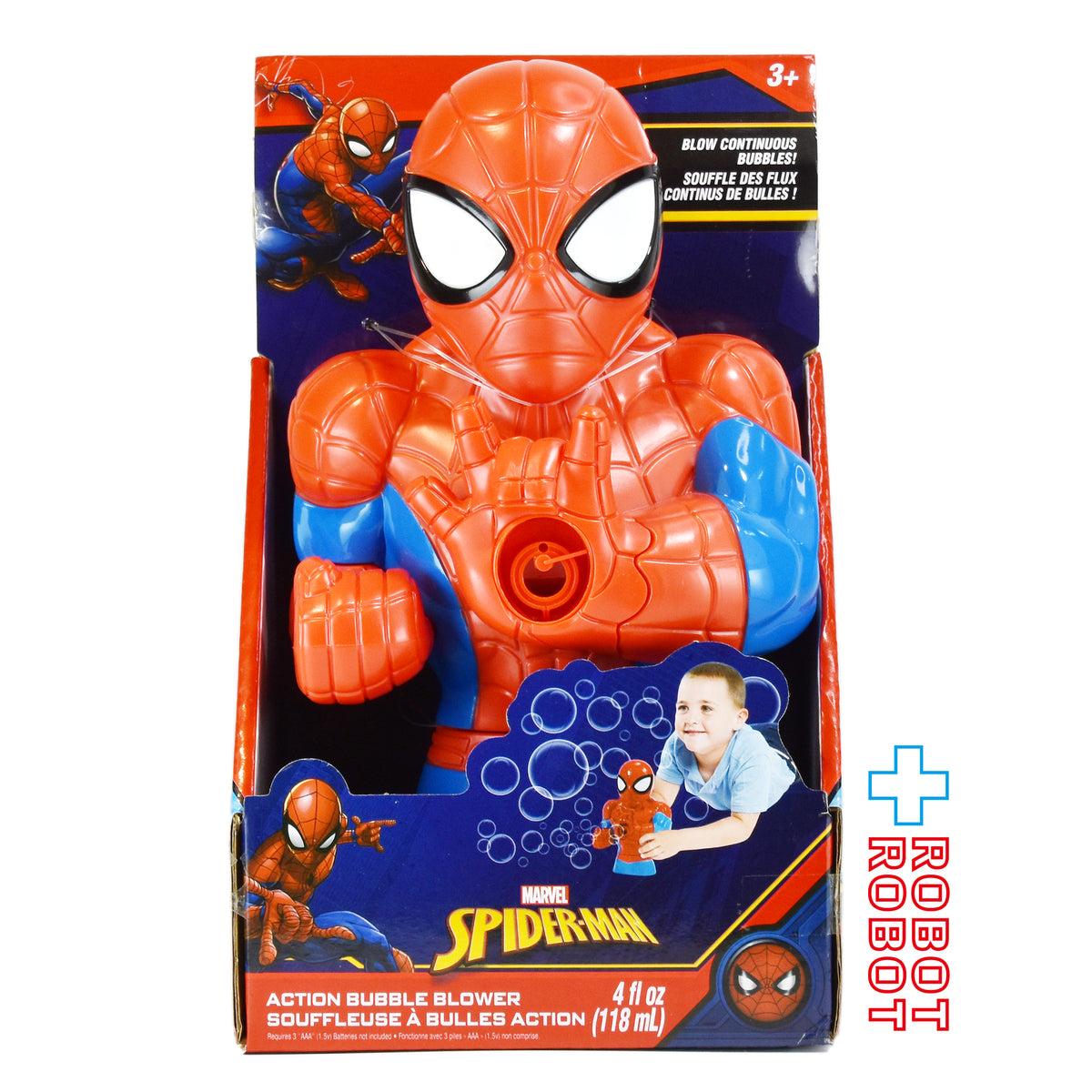 マーベル スパイダーマン アクションバブルブロワーマシン バブルソリューション付き 未開封