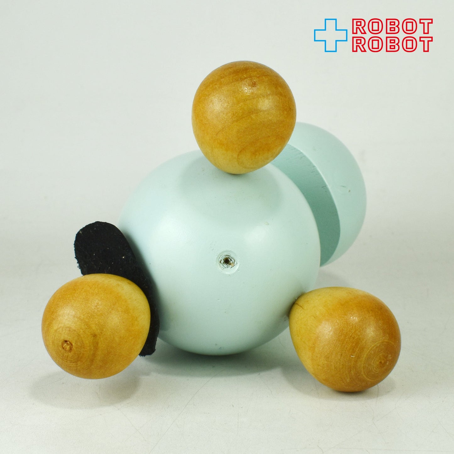 プーレルット ムーミン ムーミントロール ブルー 木製ツボ押し フィギュア 1996