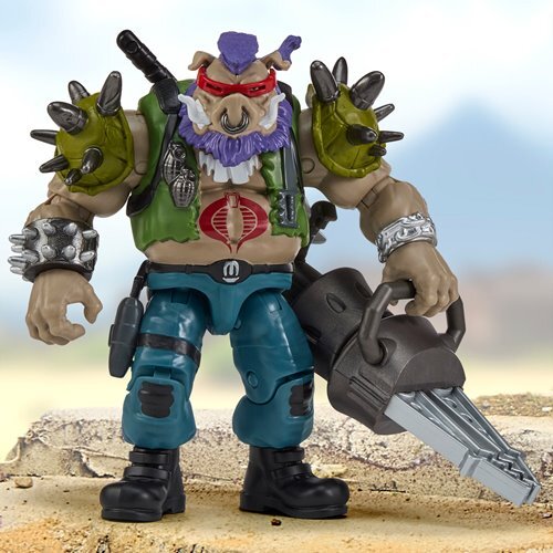 プレイメイツ ティーンエイジ・ミュータント・ニンジャ・タートルズ TMNT x G.I.ジョー ビーバップ as リッパー アクションフィギュア 未開封