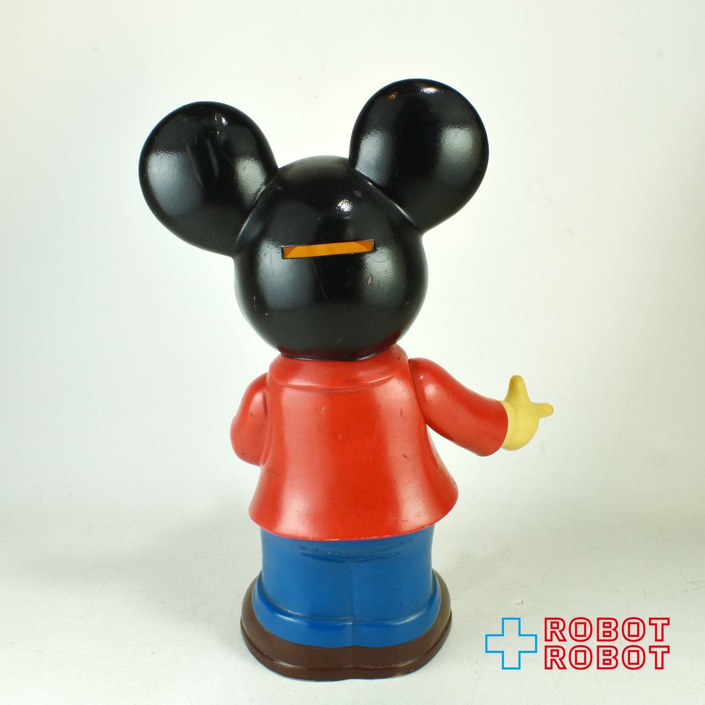 ミッキーマウス ソフビ貯金箱 赤ジャケット黄蝶ネクタイ
