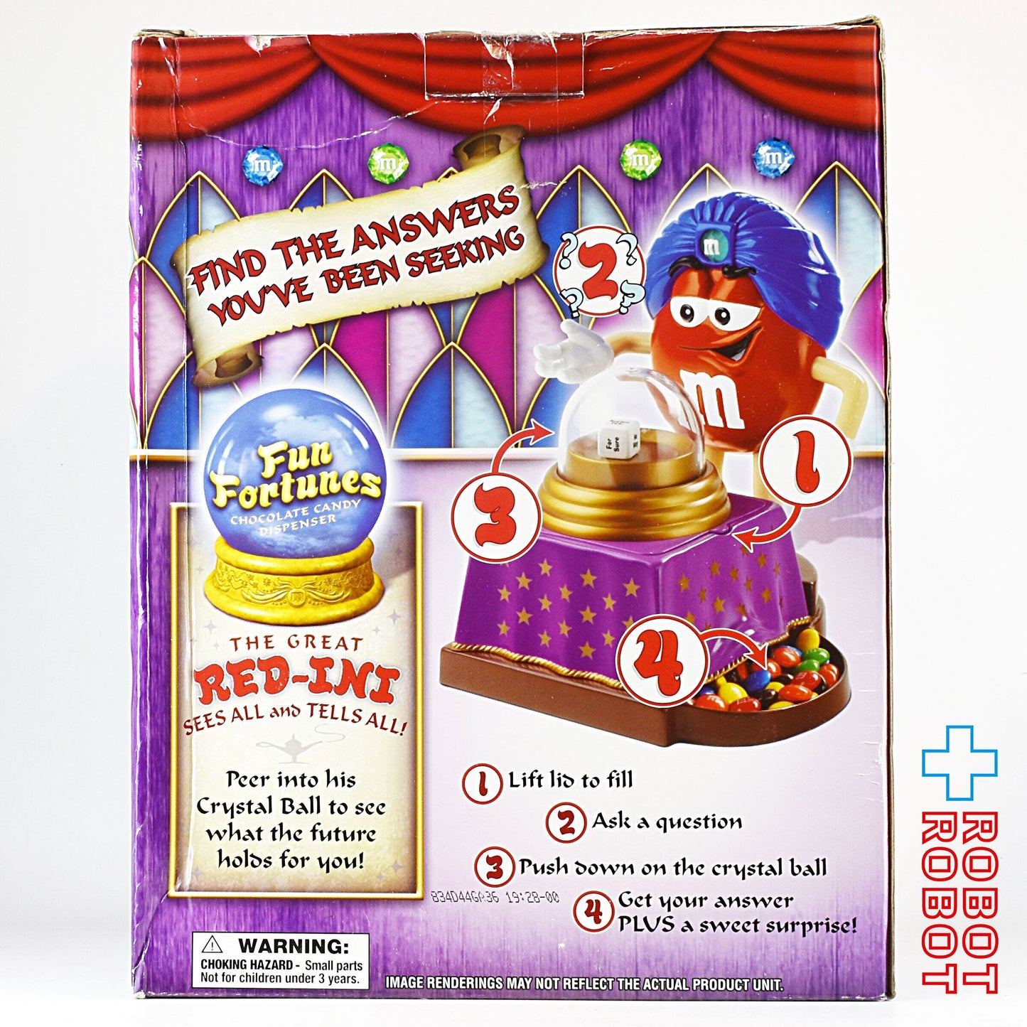M&M's ディスペンサー 占い師 ファンフォーチューン グレート レッド イニ 開封箱付