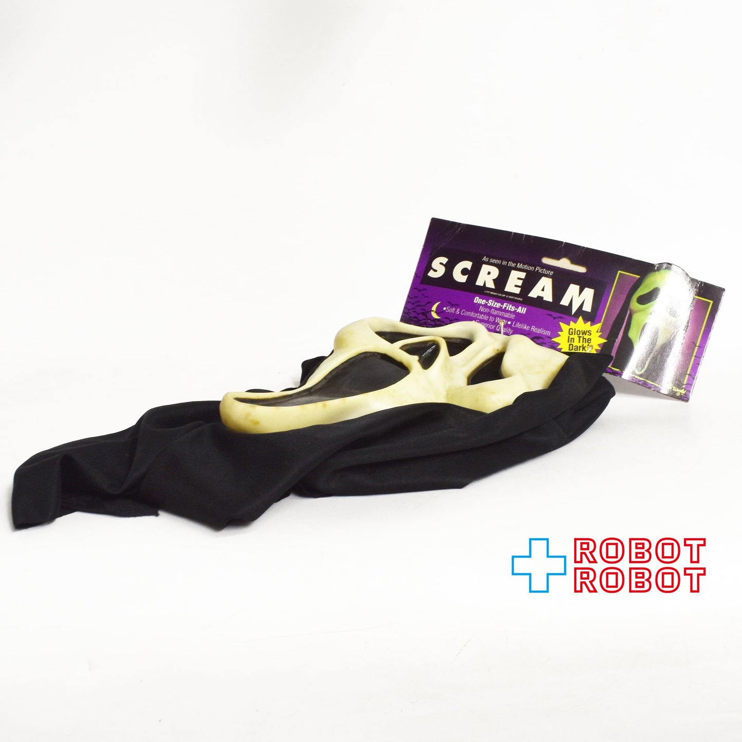 ファンワールド スクリーム ゴーストフェイス 蓄光 シュラウドマスク 紙タグ付き 1997 ※難有り