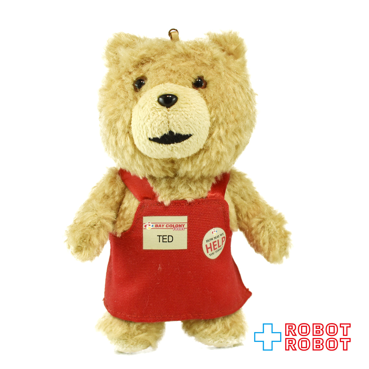 TED テッド 15センチ 赤エプロン付き マスコット ぬいぐるみ