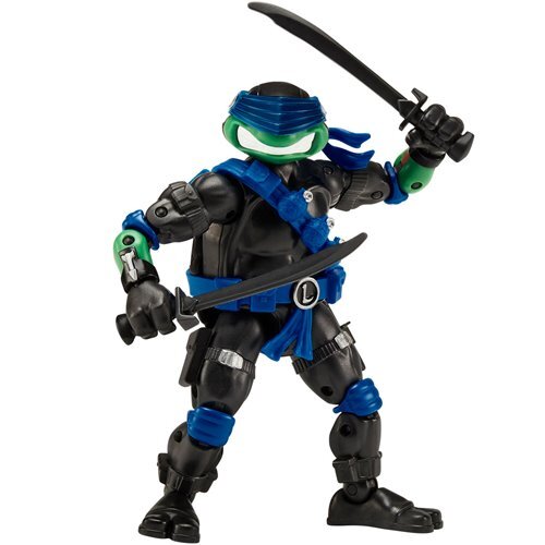 プレイメイツ ティーンエイジ・ミュータント・ニンジャ・タートルズ TMNT x G.I.ジョー レオナルド as スネーク・アイズ アクションフィギュア 未開封