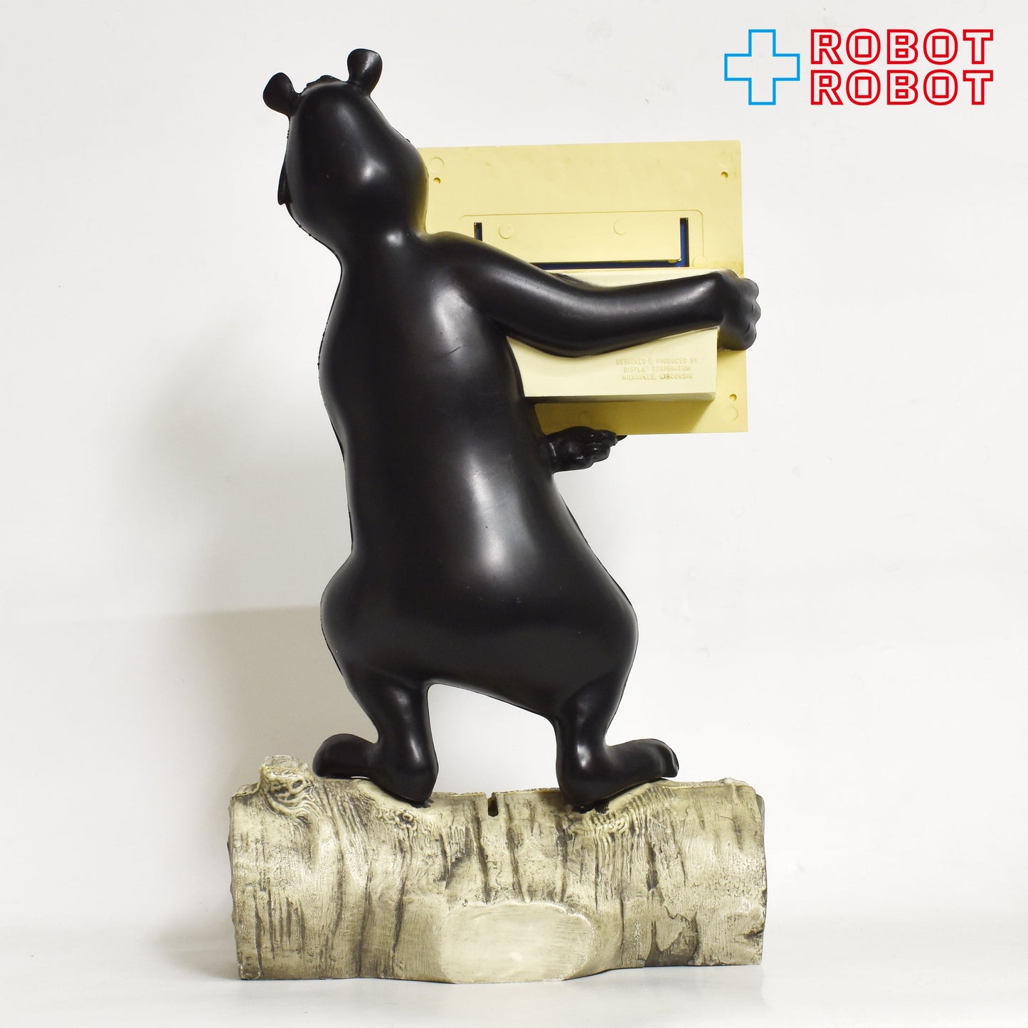 ハムズ・ベア 万年カレンダー付き フィギュア プラスチック コインバンク 貯金箱 ※底蓋欠品