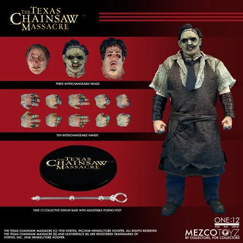 メズコ メズコ ワン12コレクティブ 悪魔のいけにえ 2003 レザーフェイス 1/12 アクションフィギュア 未開封