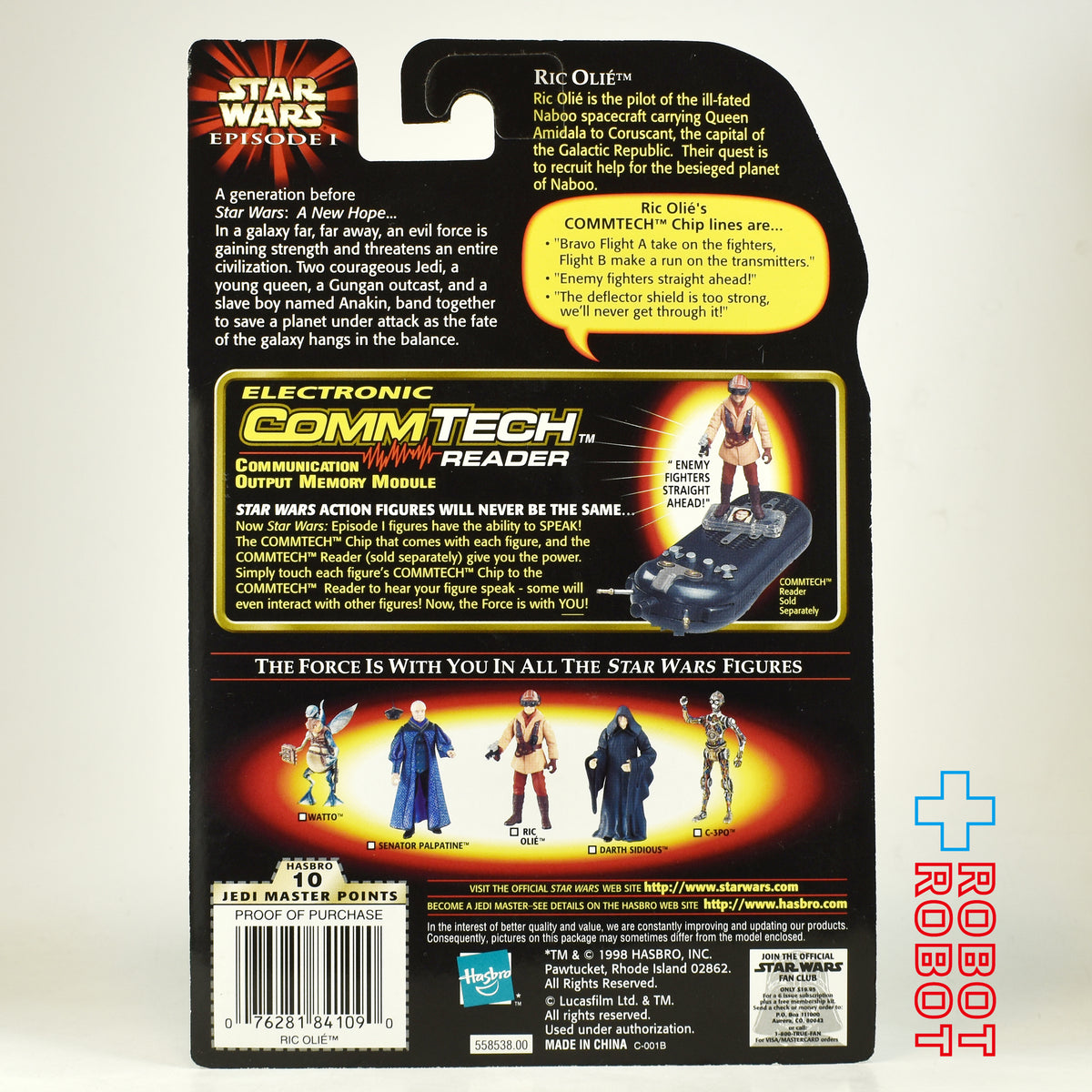 スター・ウォーズ EP1 コムテック リック・オリー 3.75インチ アクションフィギュア US版 未開封