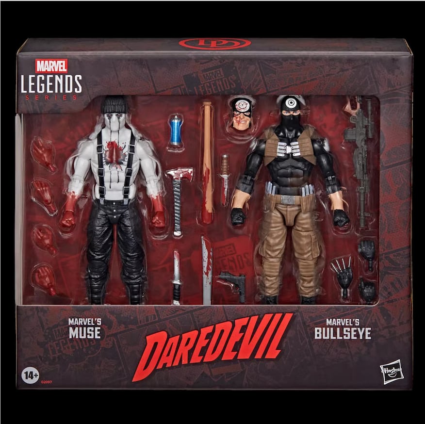 マーベルレジェンド デアデビル・コミックシリーズ ミューズ & ブルズアイ 2パック 6インチ アクションフィギュア 未開封