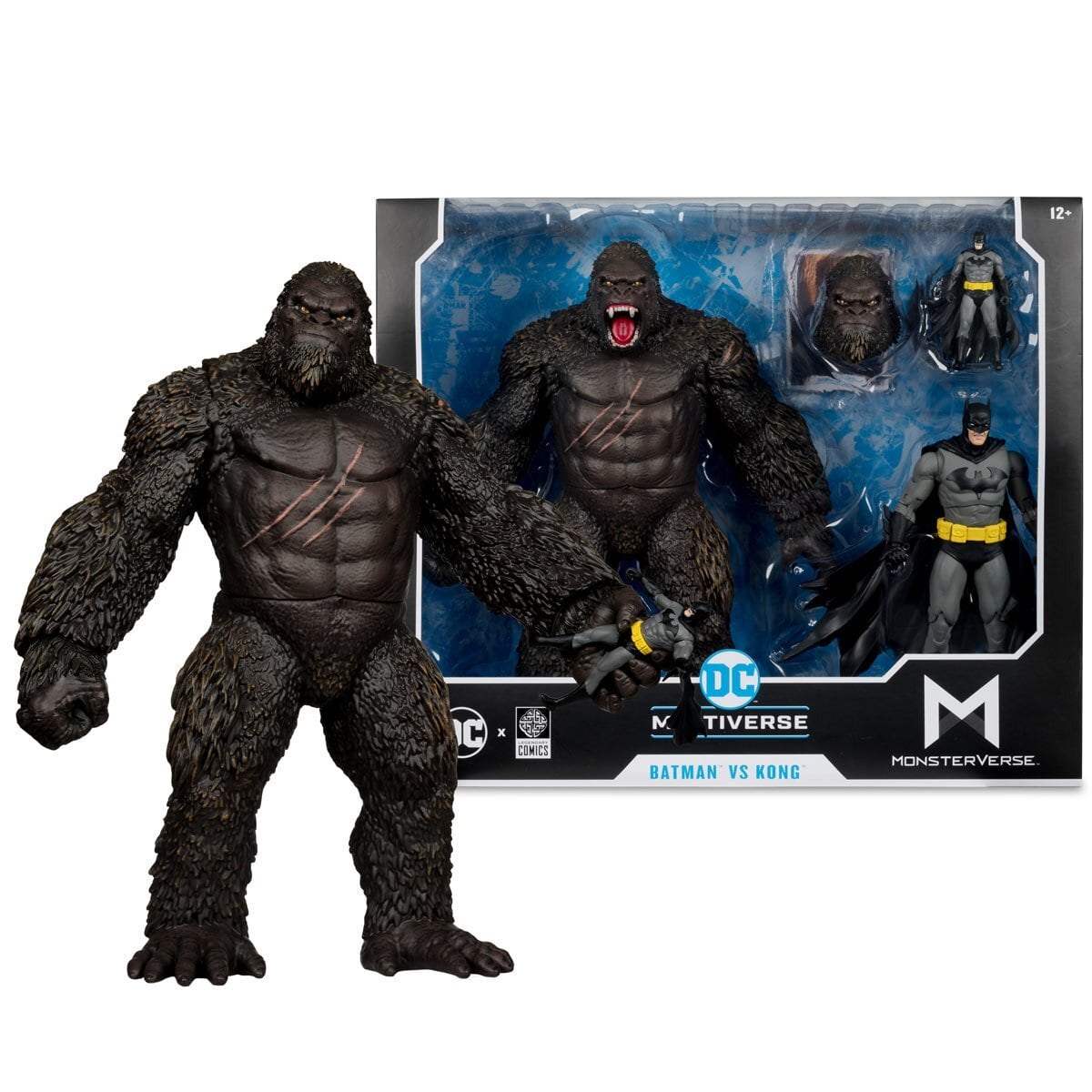 マクファーレン・トイズ DCマルチバース ジャスティス・リーグ vs. ゴジラ vs. コング バットマン vs. コング メガフィグ 2パック アクションフィギュア 未開封