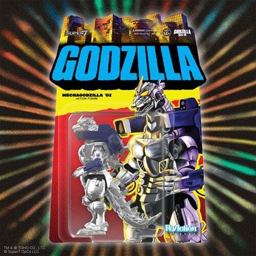 スーパー7 リ・アクション ゴジラ x メカゴジラ / メカゴジラ 2002 3.75インチ アクションフィギュア 未開封