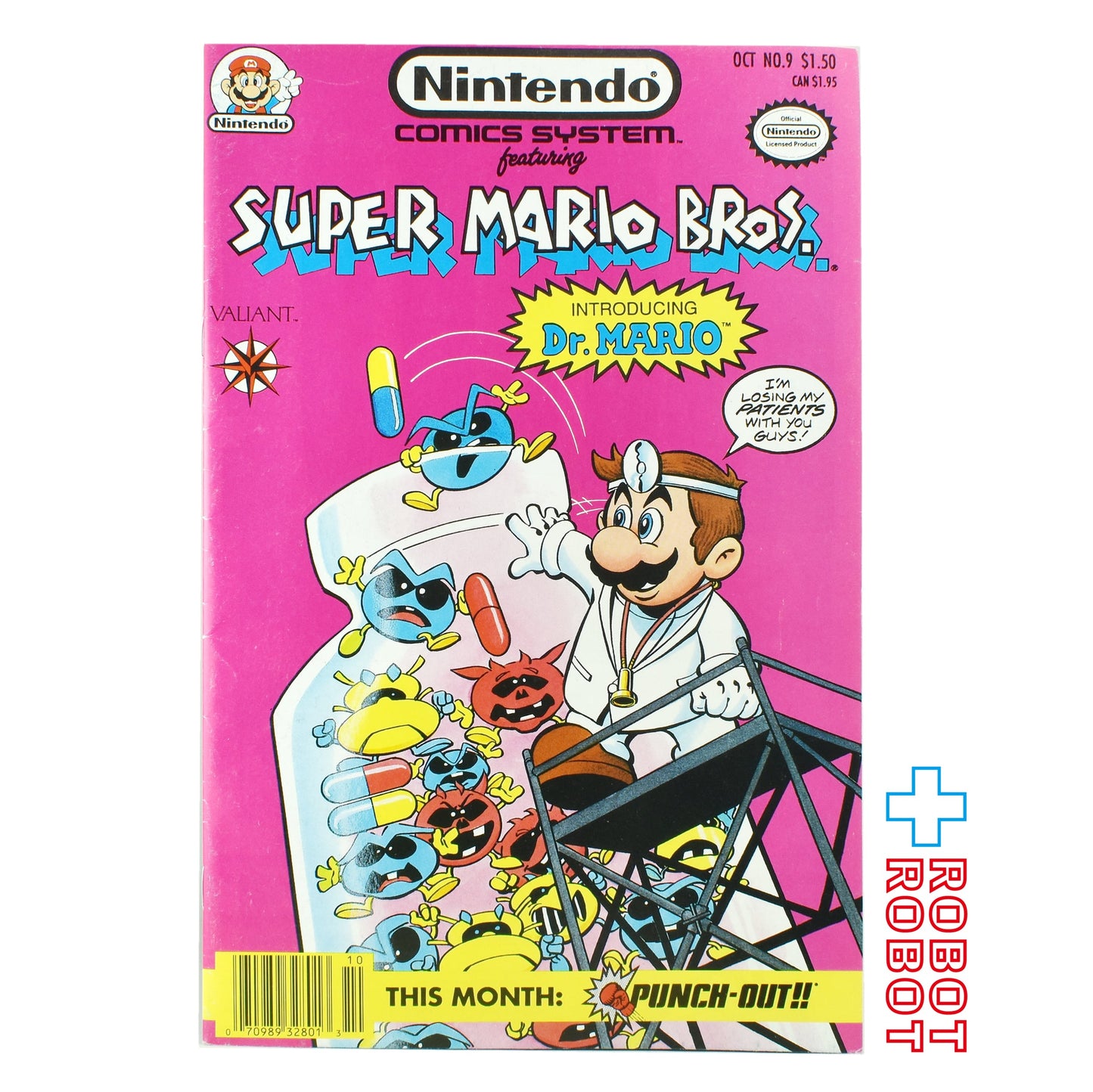 ニンテンドー コミックス スーパーマリオブラザーズ NO.9 ドクターマリオ October 1990