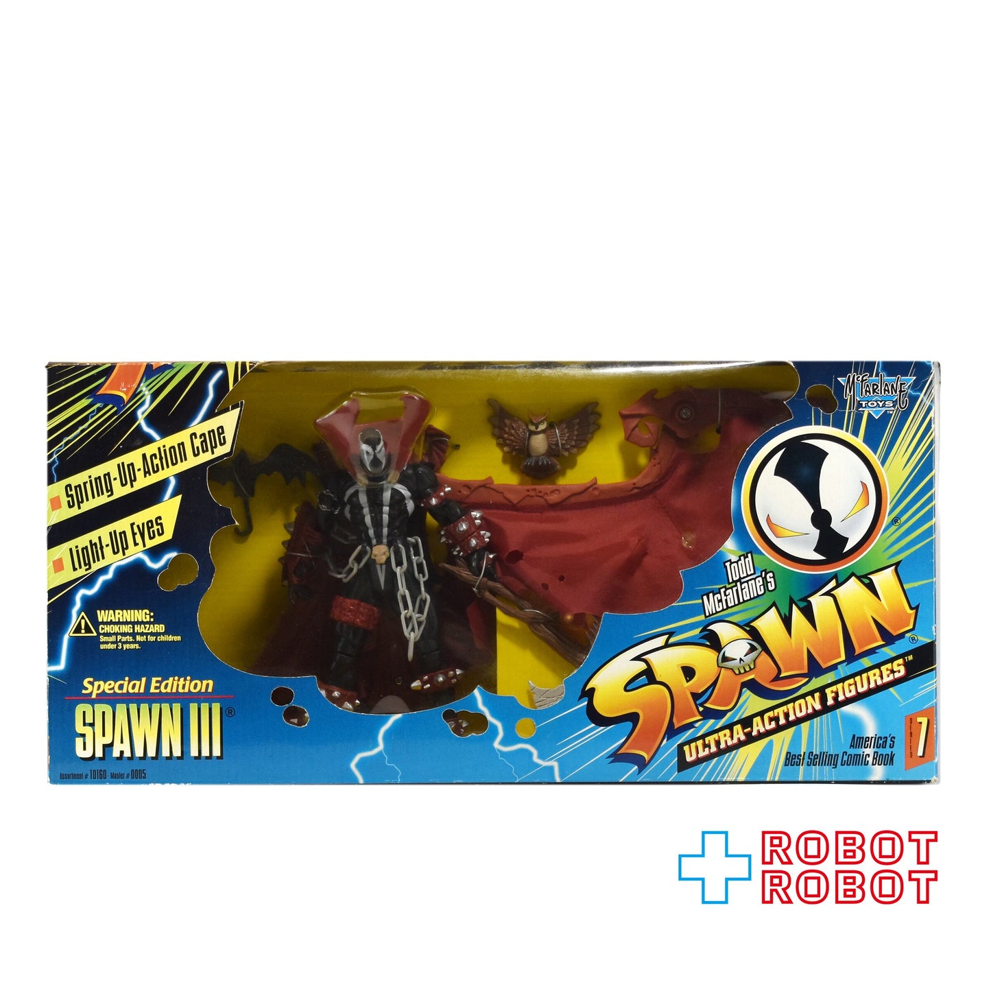 マクファーレン スポーン3 フクロウ付属ver. スペシャルエディション ウルトラアクションフィギュア シリーズ7 1996 箱入