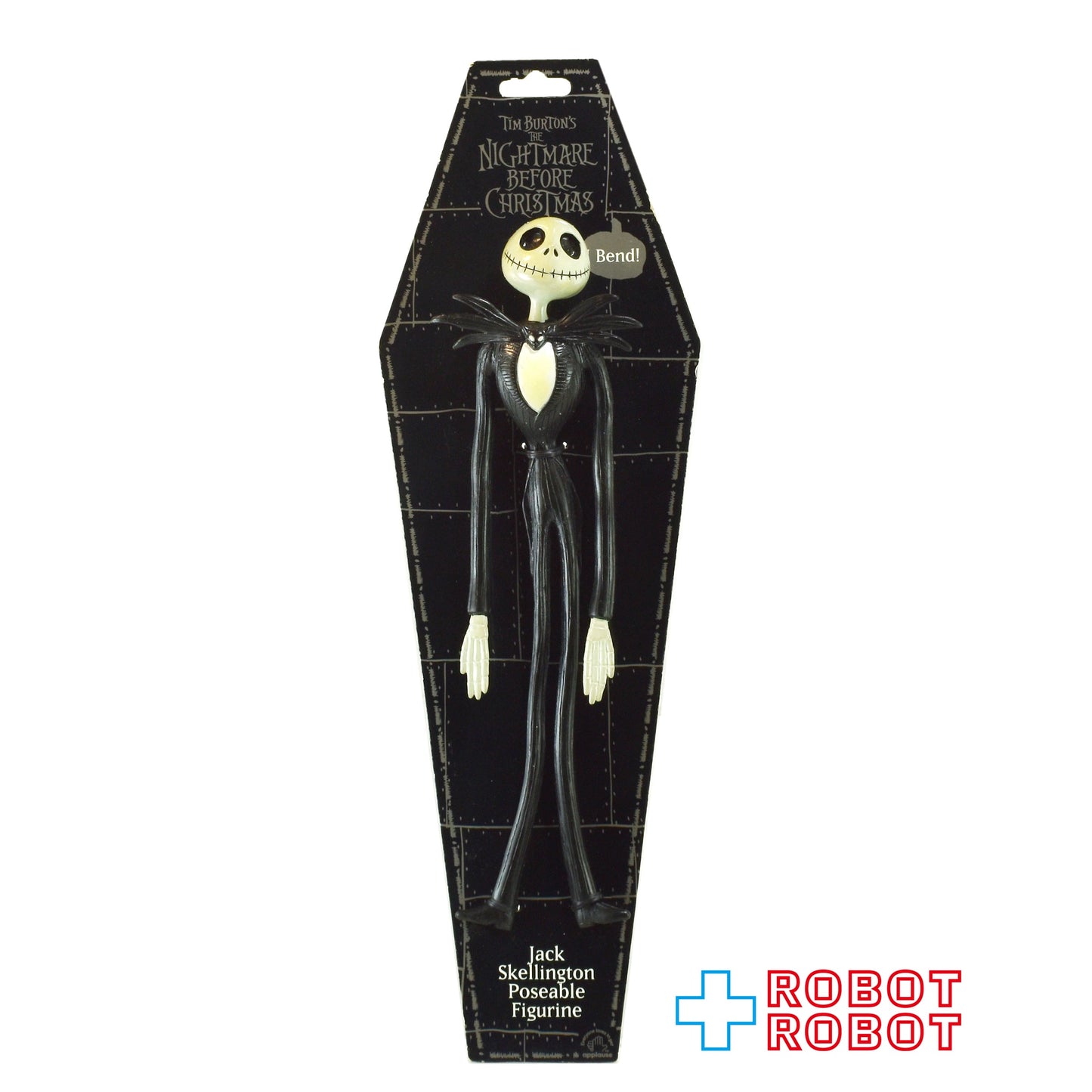 アプローズ ナイトメアー・ビフォア・クリスマス ジャック・スケリントン ベンダブル ポーザブル フィギュアリン 台紙付き