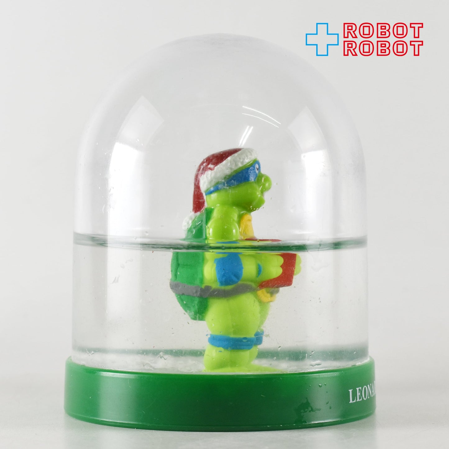 TMNT ティーンエイジ・ミュータント・ニンジャ・タートルズ レオナルド クリスマス スノードーム 1990 開封箱付き