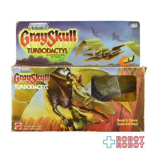 マテル ヒーマン MOTU グレイスカル ターボダクティル アクションフィギュア 1987 箱付 ※難有り