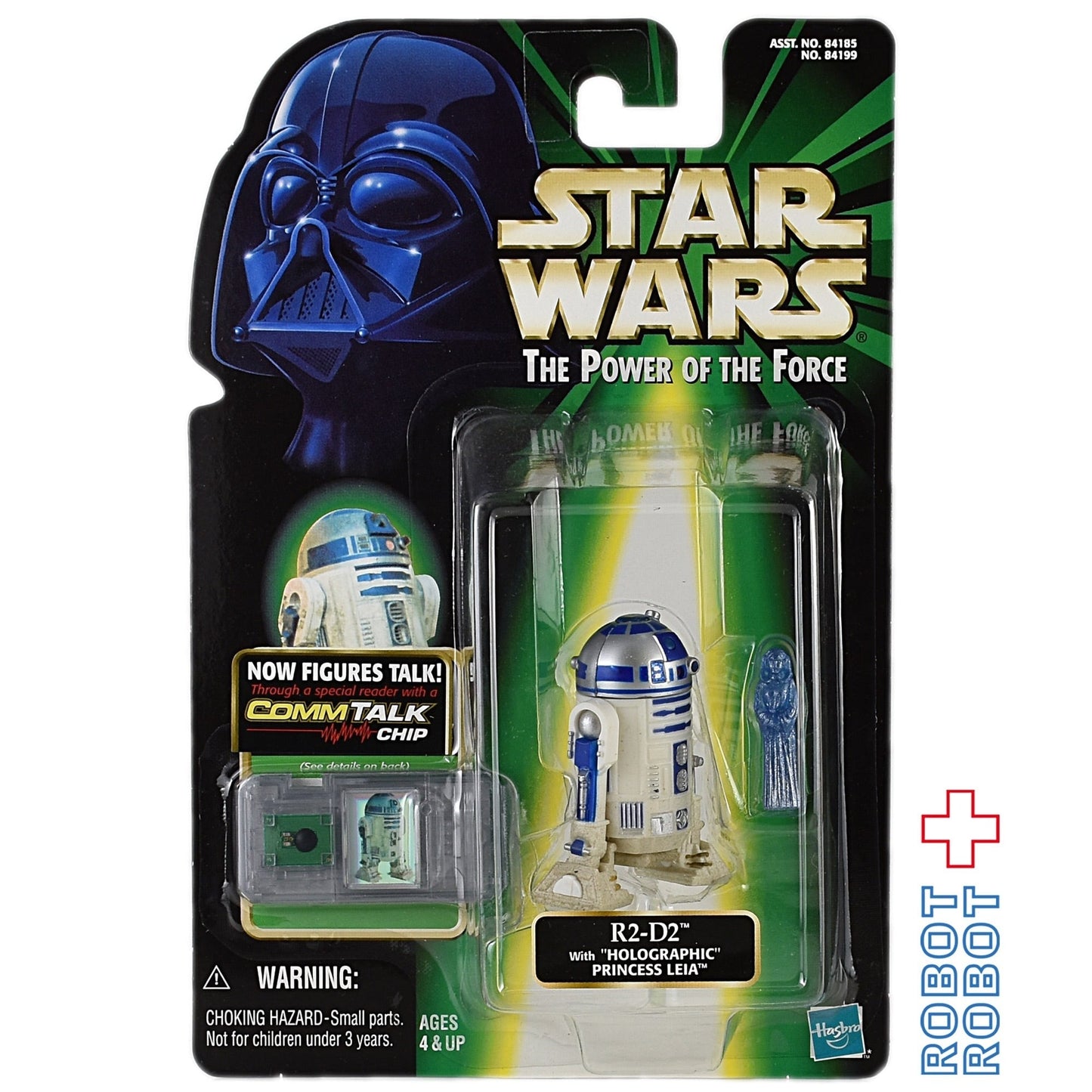 スター・ウォーズ POTF2 コムテック R2-D2 & ホログラフィック・レイア 3.75インチ アクションフィギュア 未開封