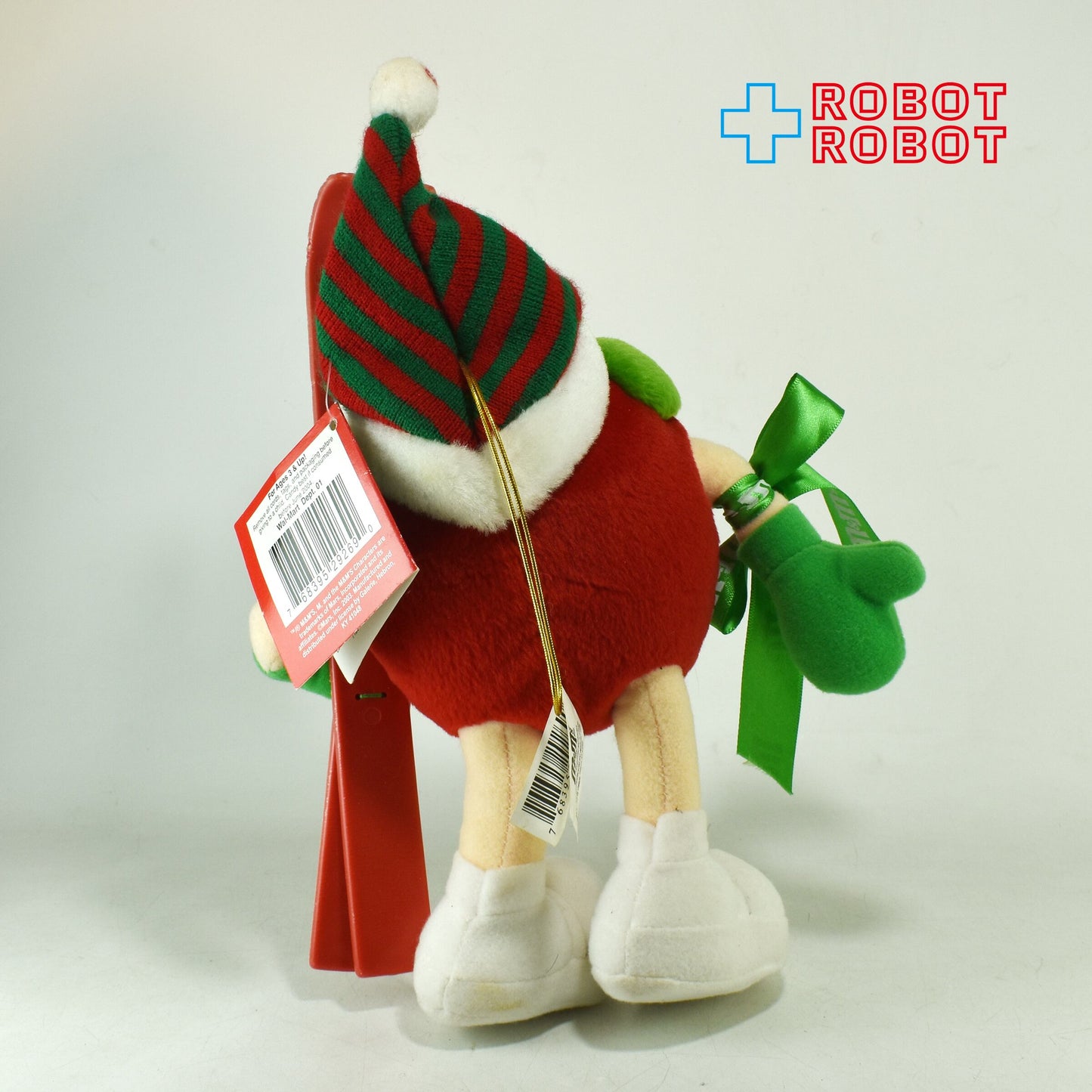 M&M's スキー レッド エムアンドエムズ ぬいぐるみ人形 紙タグ付き