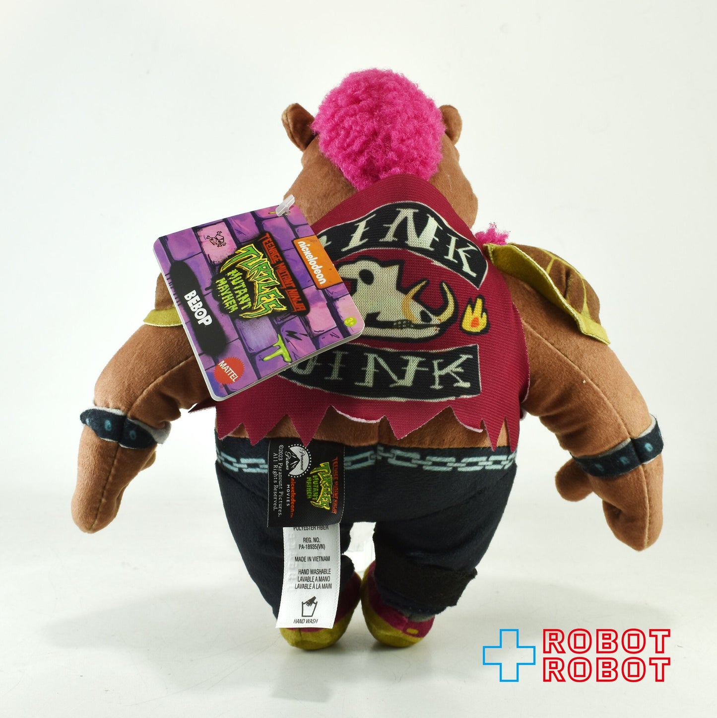 プレイメイツ タートルズ ミュータント・パニック！TMNT ビーバップ ファニープラッシュ ぬいぐるみ人形 紙タグ付き