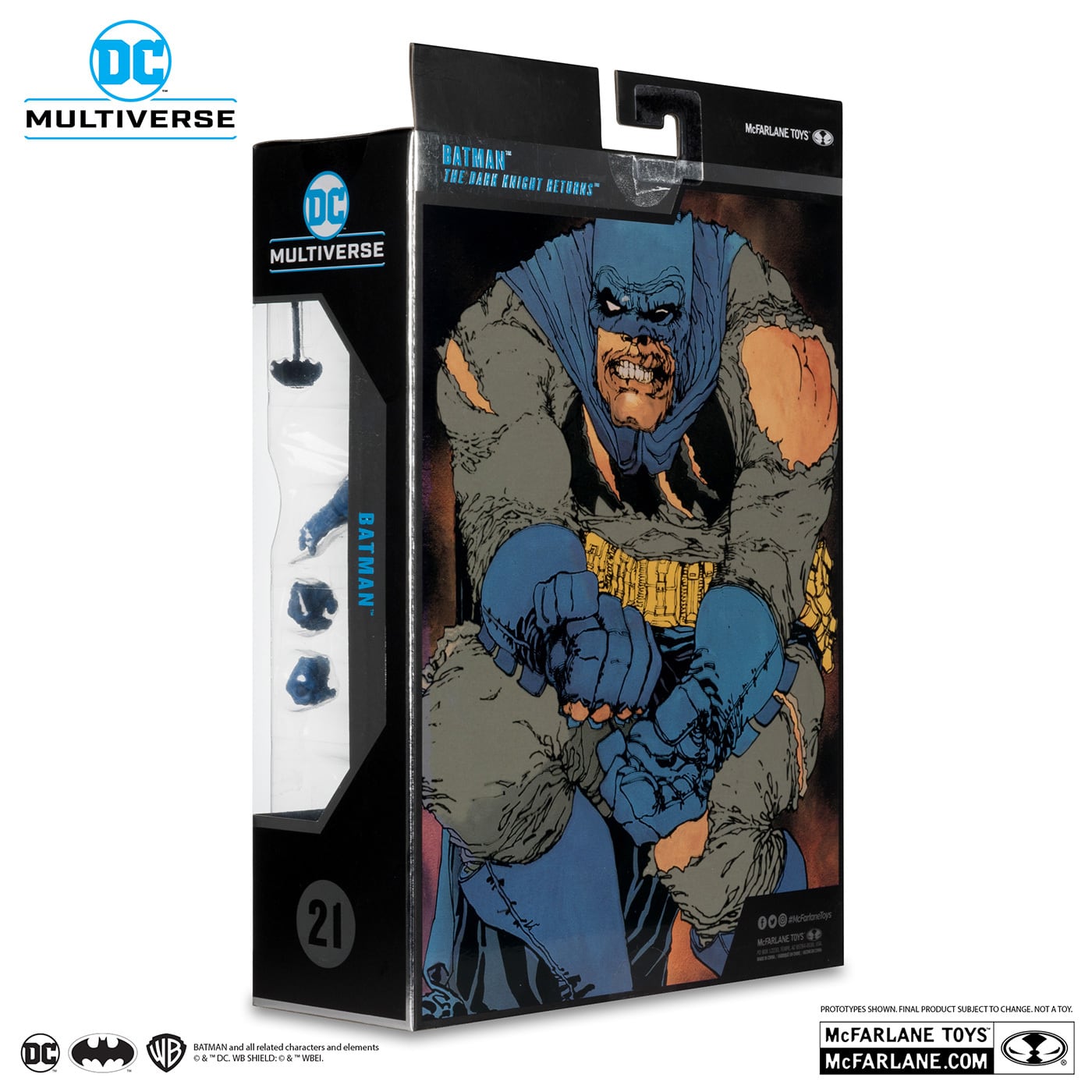 マクファーレン・トイズ DCマルチバース ダークナイト・リターンズ バットマン (バトルダメージ / ブルースーツ) 7インチ アクションフィギュア 国内版 未開封