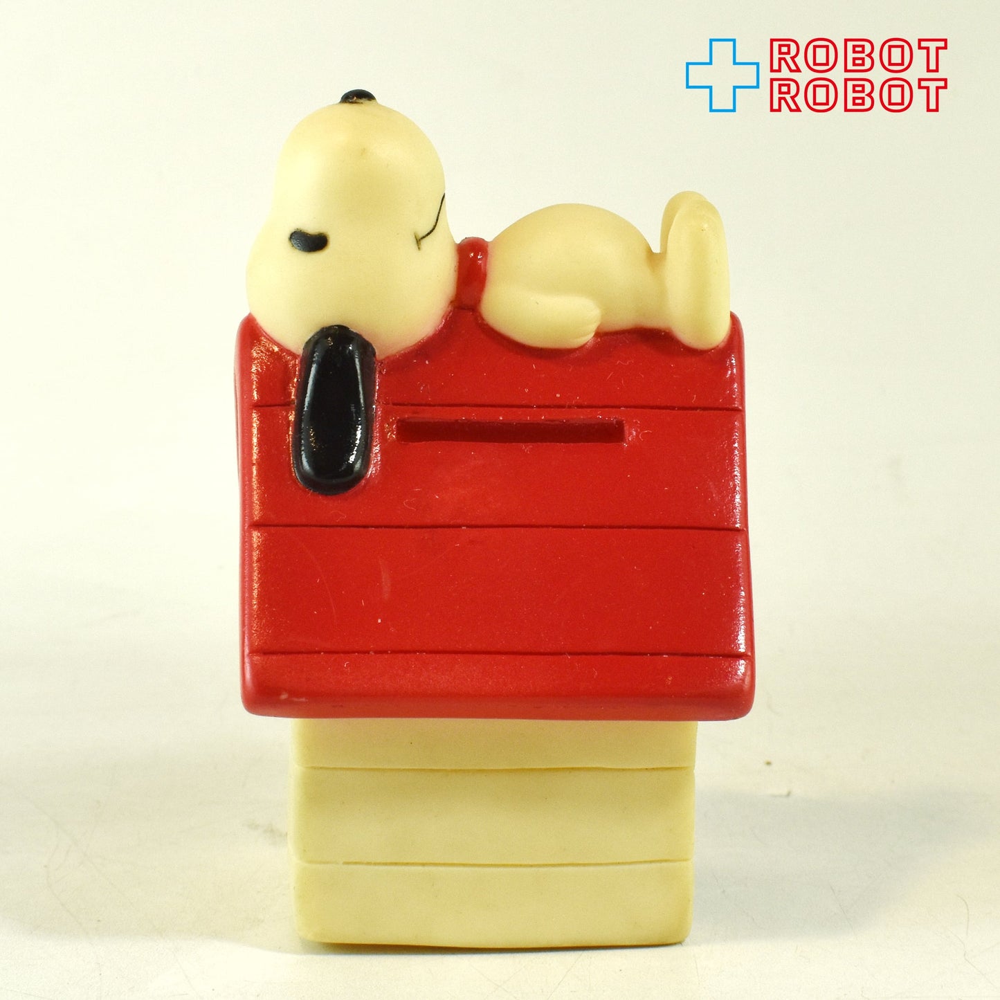 ピーナッツ スヌーピー クロックバンク デジタル時計付き ソフビ貯金箱