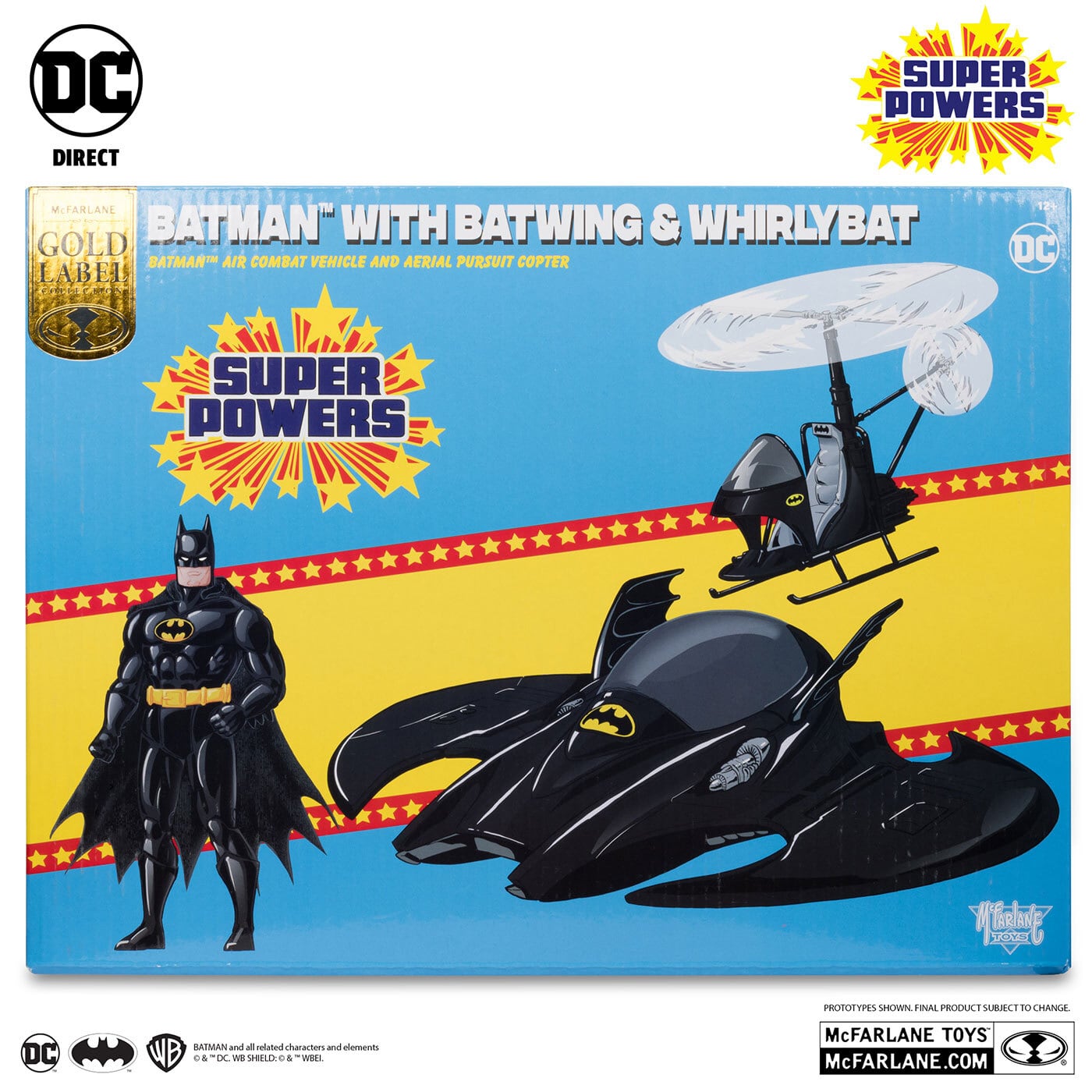 マクファーレン・トイズ DCダイレクト DCスーパーパワーズ バットマン & バットウィング & ワーリーバット 4インチ ビークル 国内版 未開封