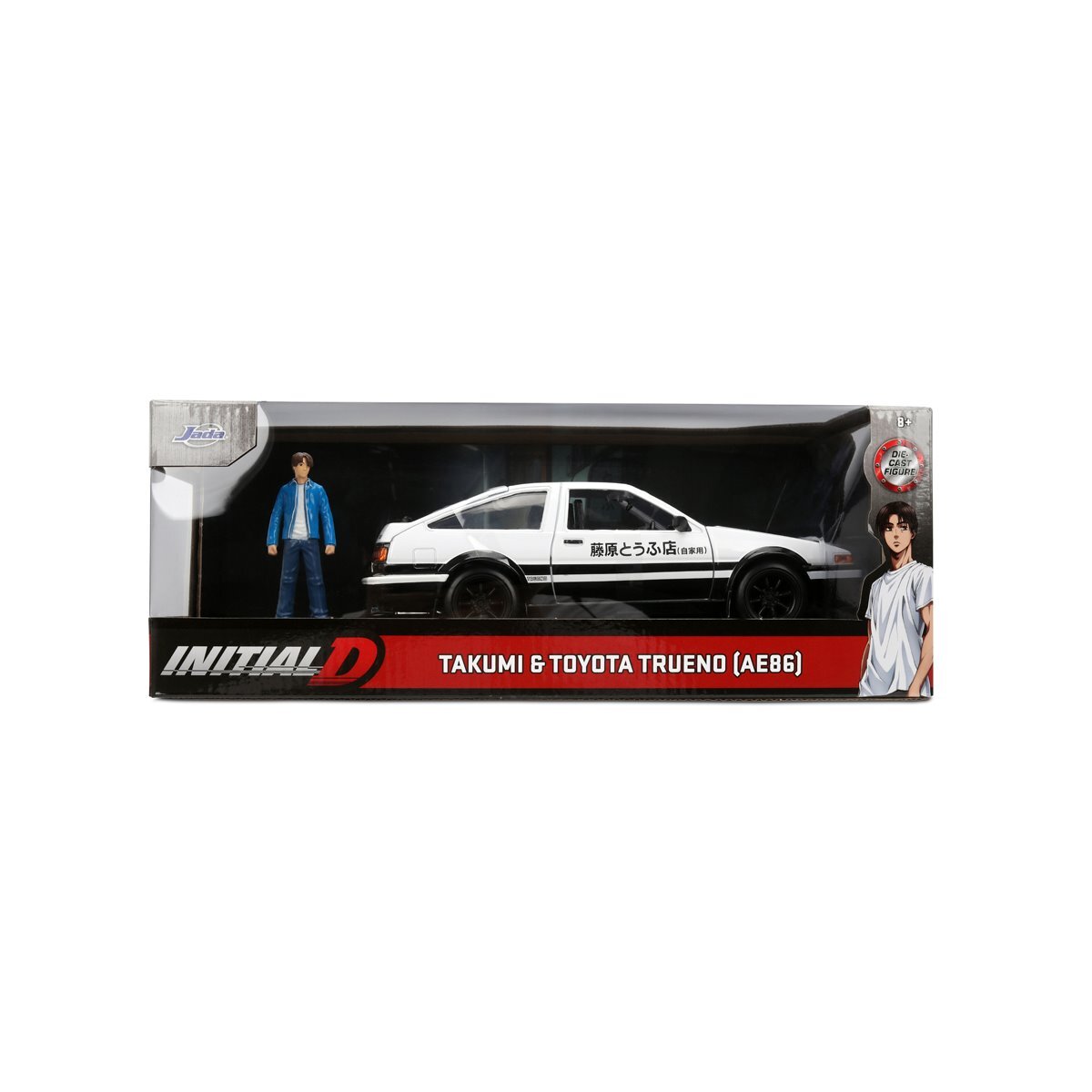 ⚫️ジャダトイズ ハリウッド・ライド 1/24 頭文字D 1986 トヨタ トレノ AE86 ダイキャスト ミニカー 未開封 ♦︎１号店商品