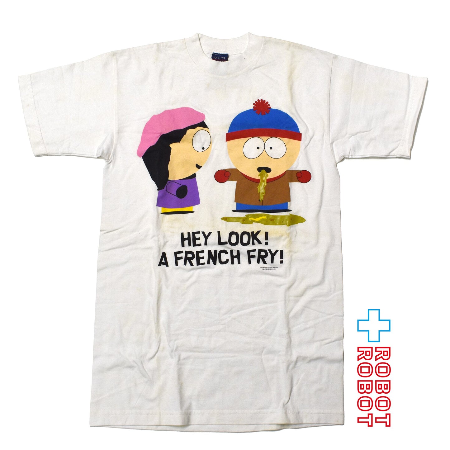 U.S.T'S 707 サウスパーク ウェンディ・テスタバーガーとウェンディ・テスタバーガー HEY LOOK! A FRENCH FRY! 1998 Tシャツ Mサイズ