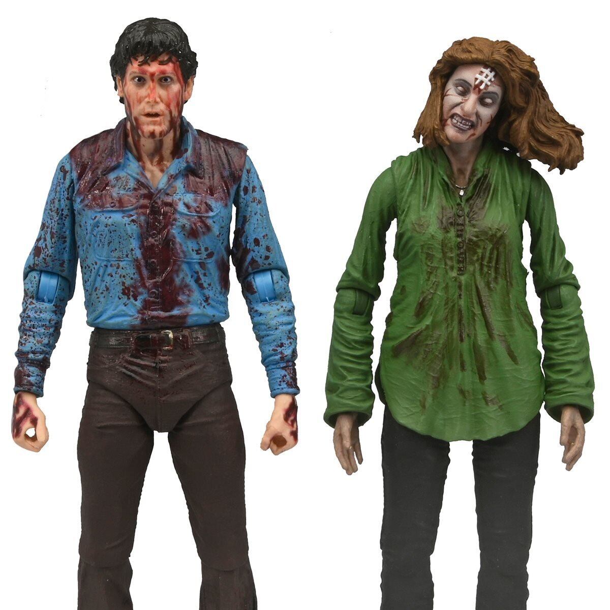 ネカ 死霊のはらわた 7インチ アルティメット ブラッディ アッシュ・ウィリアムズ＆シェリル・ウィリアムズ 2パック 未開封