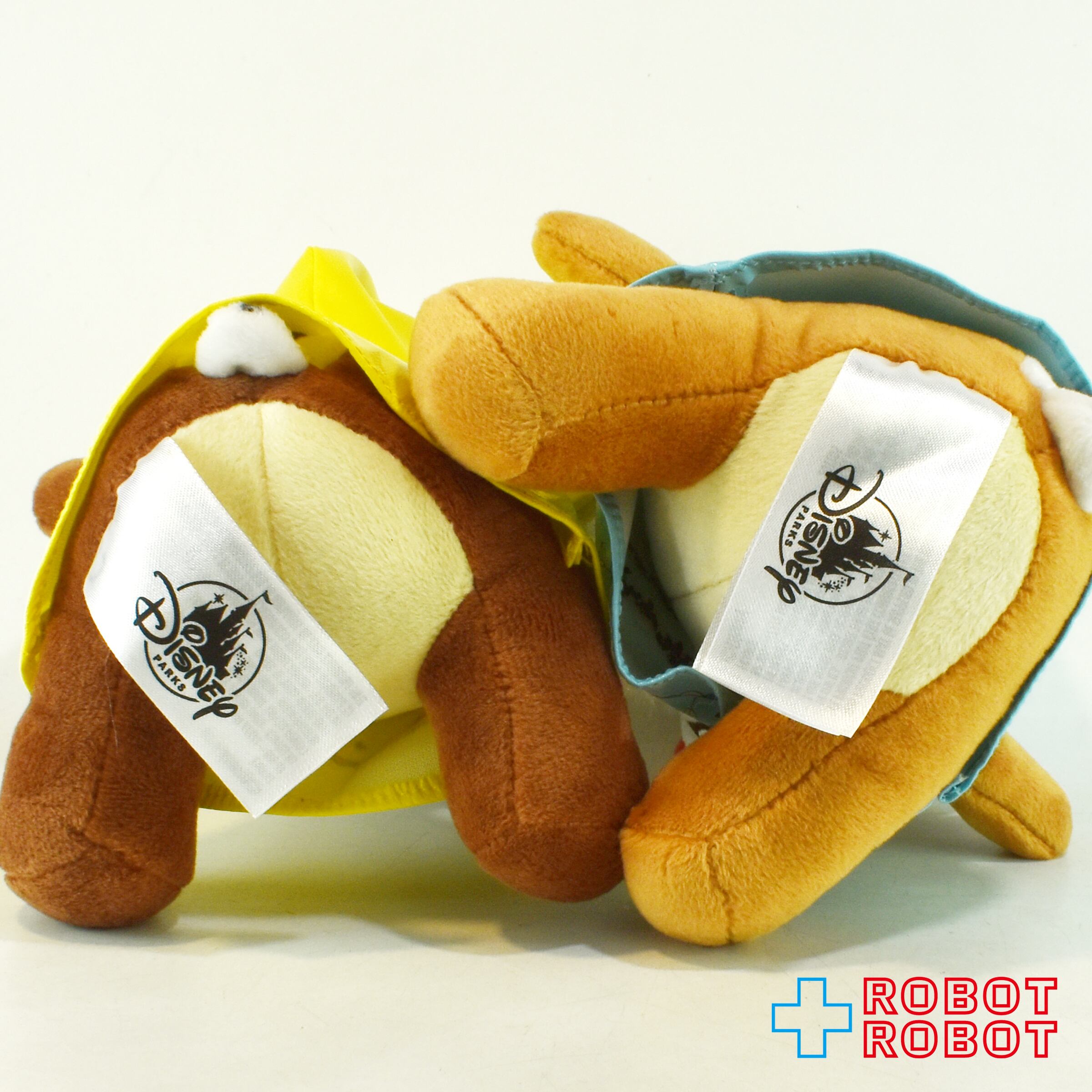 香港ディズニー　チップ&デール ぬいぐるみ フード付きレインコート HKDL 香港ディズニーランド チップとデール ぬいぐるみ レインコート