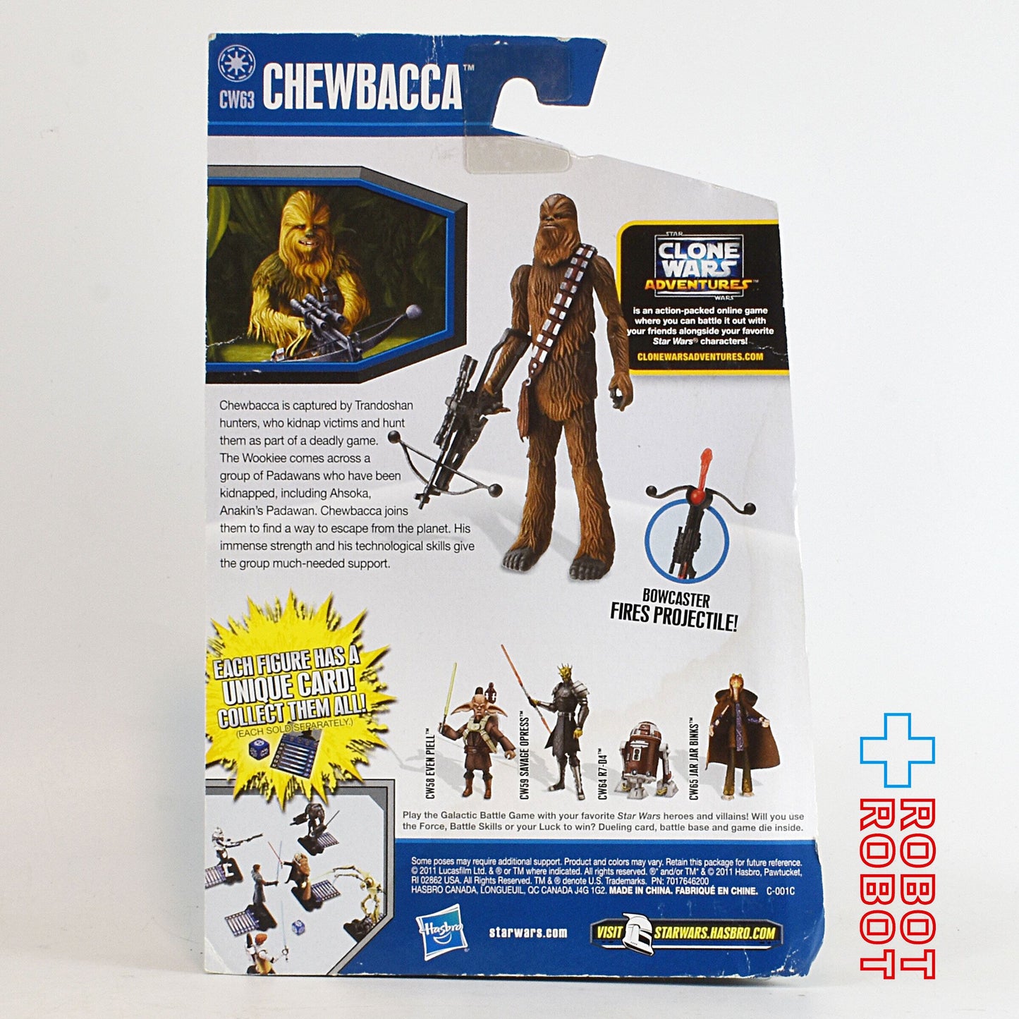 スター・ウォーズ CW2010 CW63 チューバッカ クローン・ウォーズ 3.75インチ アクションフィギュア US版 未開封