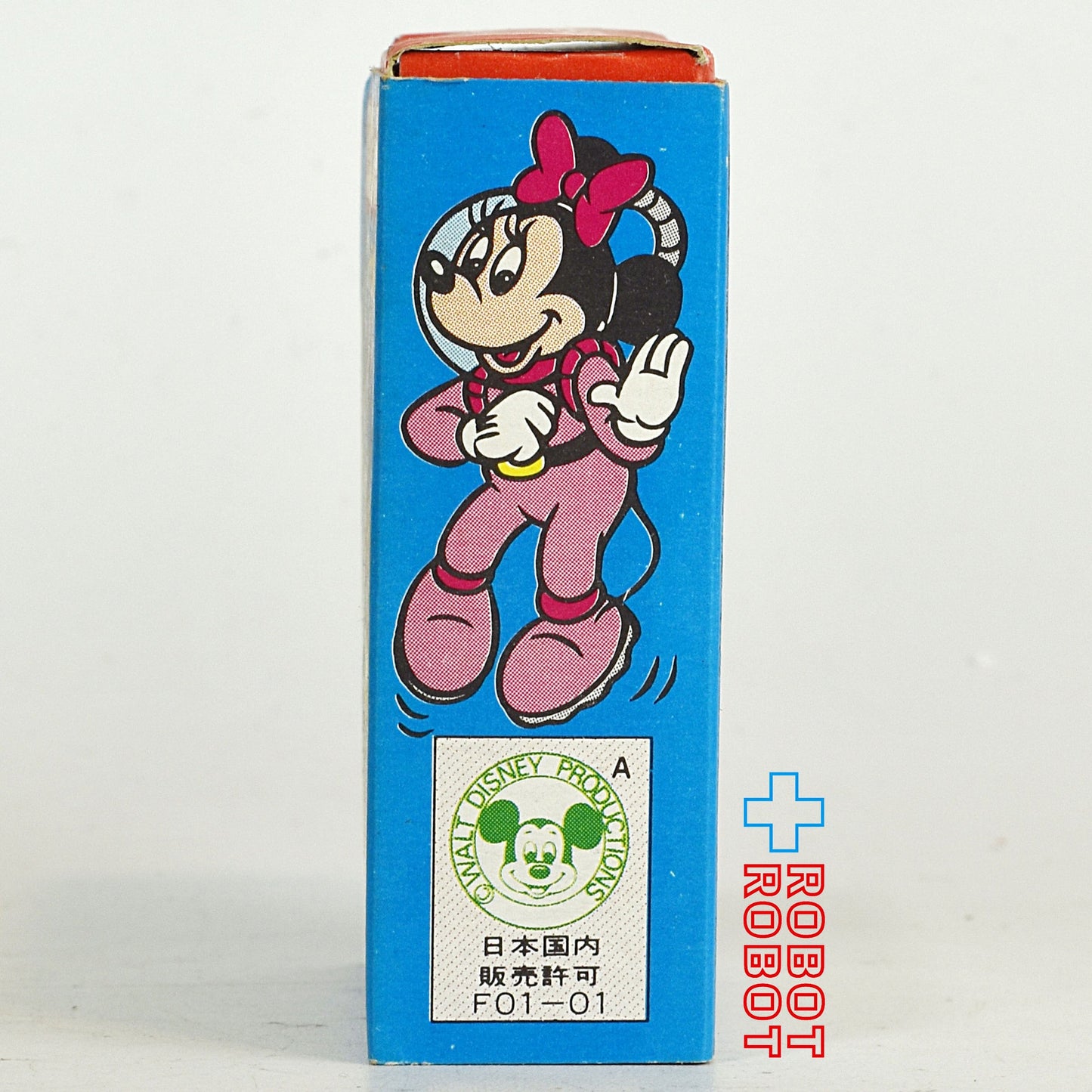 森永 ディズニー おたのしみキャラメル 空箱 60円 青 ミッキーマウスとドナルドダック