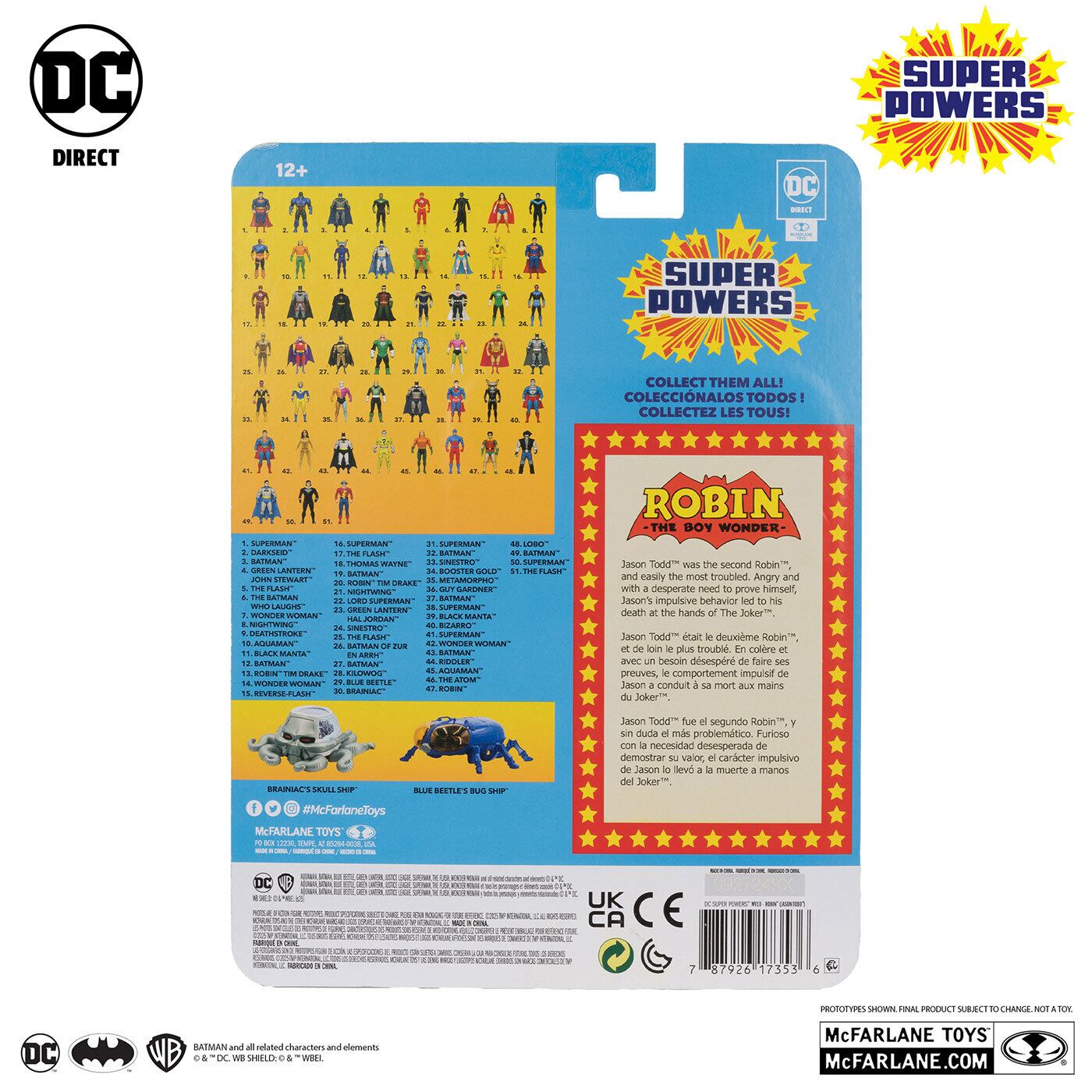マクファーレン・トイズ DCダイレクト DCスーパーパワーズ #46 ロビン (ジェイソン・トッド) 4インチ アクションフィギュア 国内版 未開封