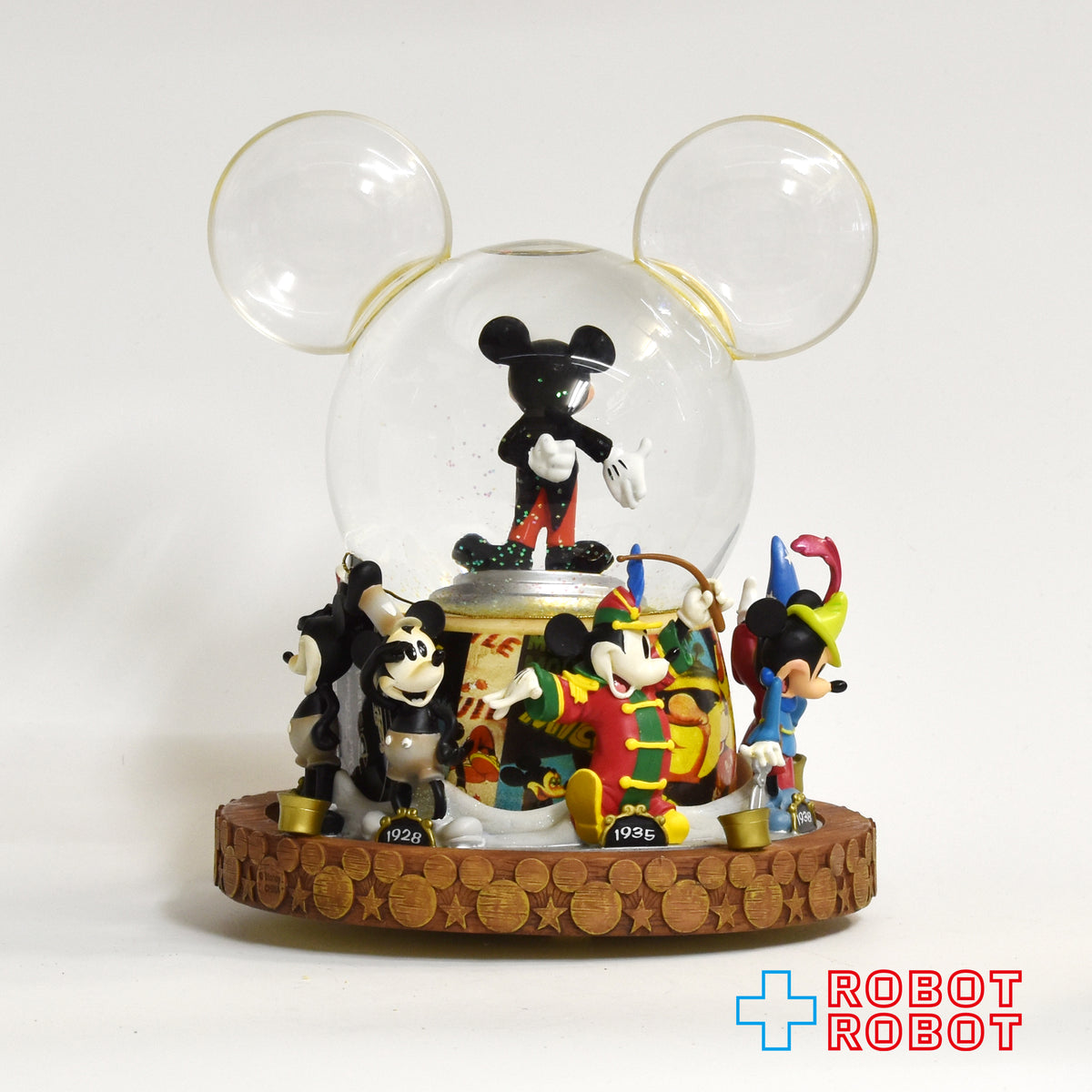 WDW ディズニー ミッキーマウス ミュージカル ムーブメント オルゴール スノーグローブ スタチュー フィギュア 箱入 ※難有り