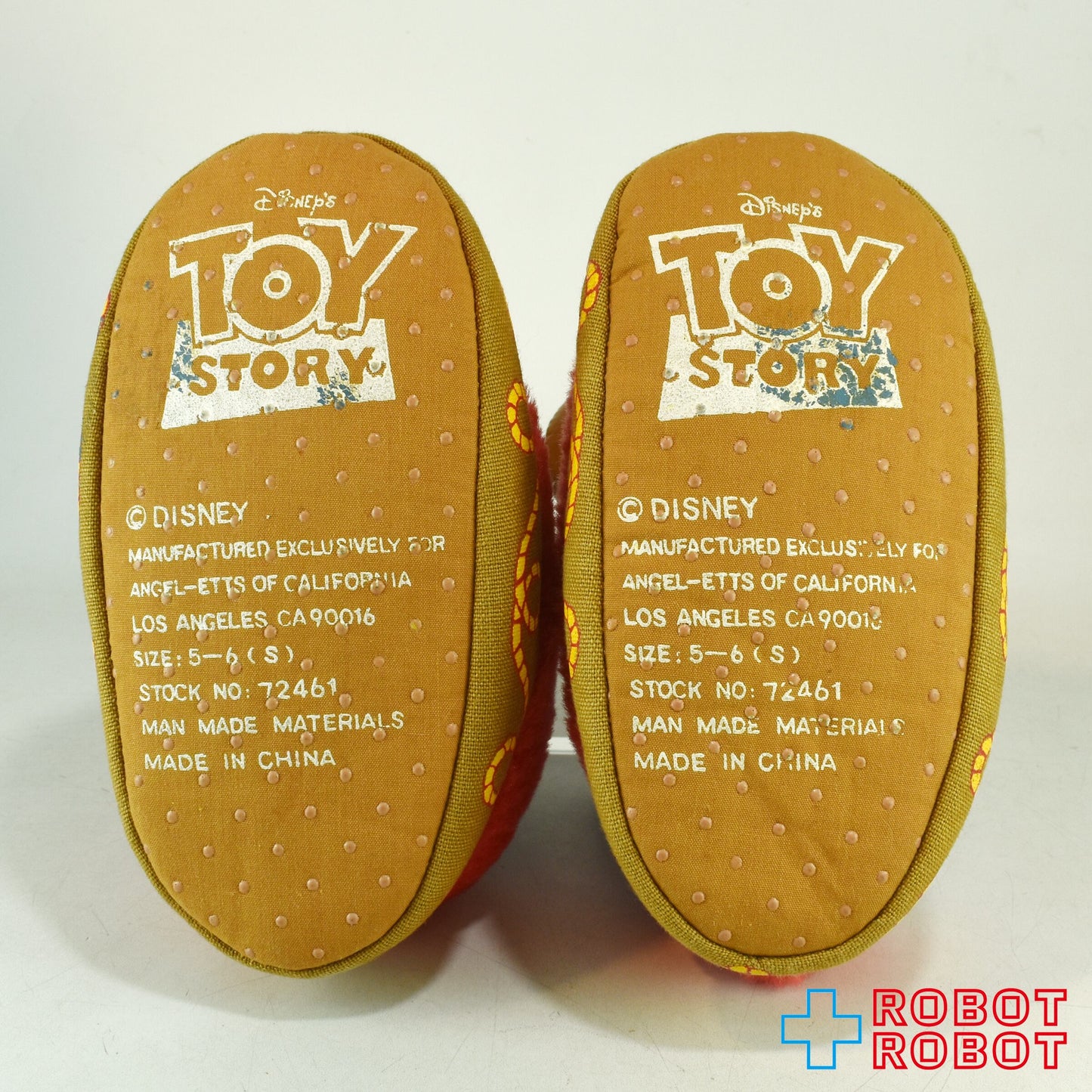 トイ・ストーリー ウッディ ソフビフィギュア付きルームシューズ / スリッパ サイズ5-6 (S)