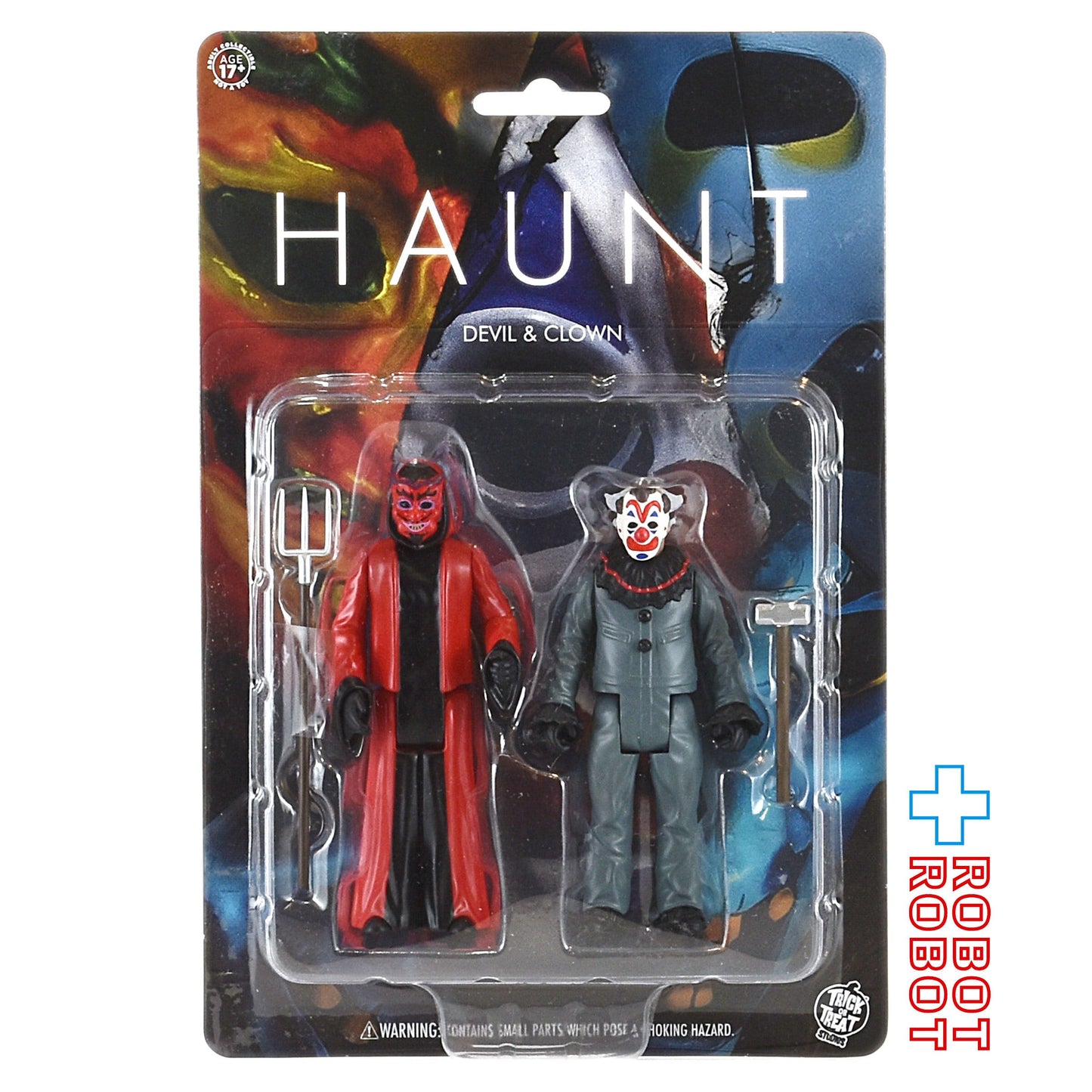 トリックオアトリートスタジオ ハウント ホーンテッド 世界一怖いお化け屋敷 クラウン＆デビル 3.75インチ アクションフィギュア 2パック 未開封