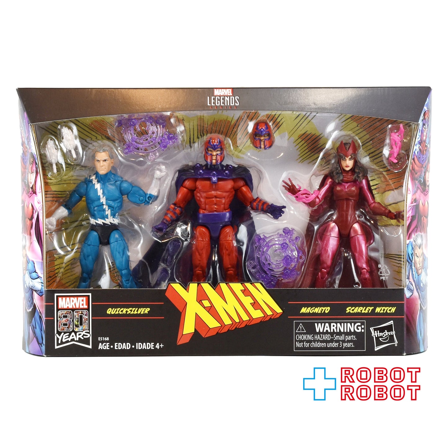 マーベルレジェンド マーベル80周年 X-MEN シリーズ マグニートー&クイック・シルバー&スカーレット・ウィッチ 3パック 6インチ アクションフィギュア 未開封