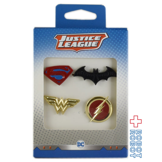 DC ジャスティス・リーグ ロゴ ピンズ 4個セット