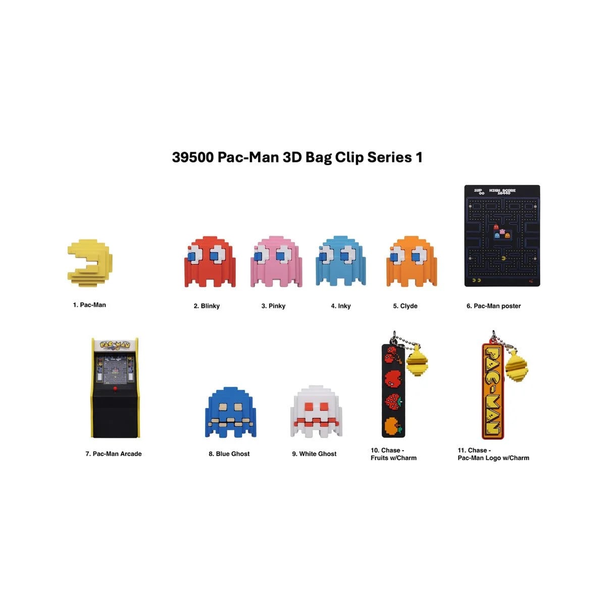 モノグラム フィギュラル バッグ クリップ パックマン  1パック 未開封