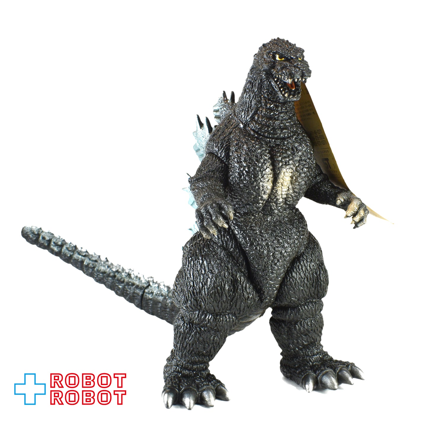 バンダイ 東宝ゴジラ怪獣 VS スペースゴジラ ゴジラ 口開き 1992 ソフビ 紙タグ付
