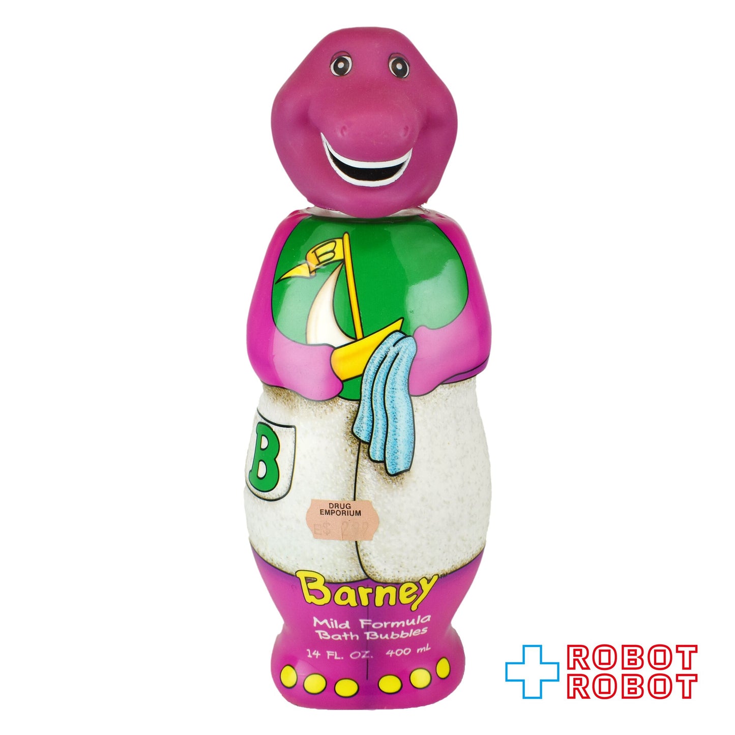 紫の恐竜バーニー バスタオル バブルバス シャンプーボトル ソーキー