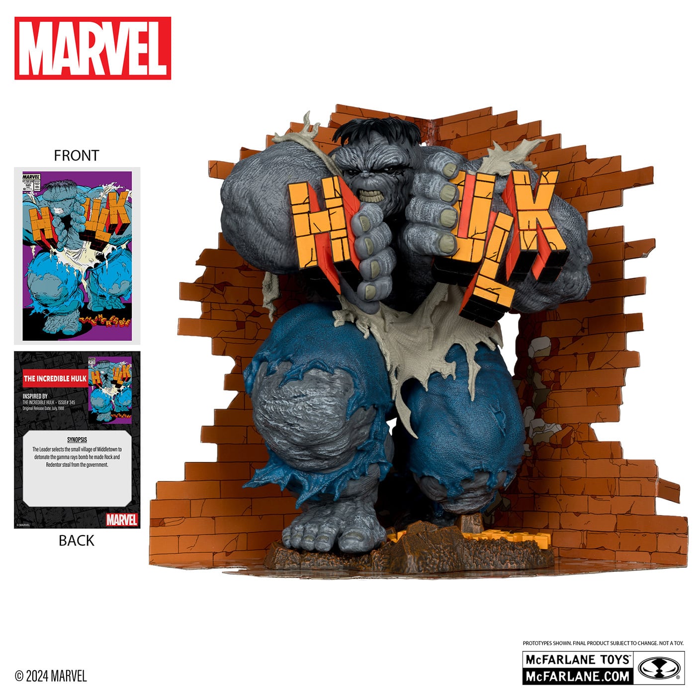 マクファーレン・トイズ マーベル シーン・フィギュア #003 インクレディブル・ハルク トッド・マクファーレン・トイズ／The Incredible Hulk Vol.1 #345 1/6 スタチューフィギュア 未開封